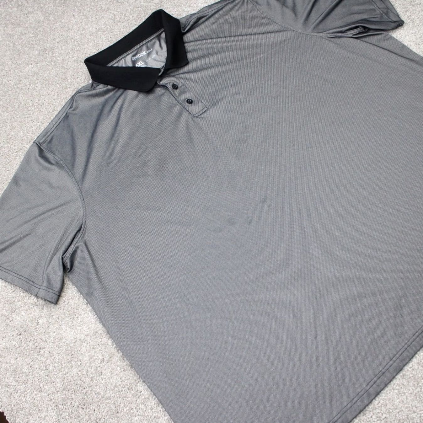 Reebok Reebok Golf Polo Shirt Mens 6XL Black Short Sleeve Polyester Stretch Polo Shirt Mens 6XL Black Polo Shirt Golf Size US XXL / EU 58 / 5 - 6 Thumbnail