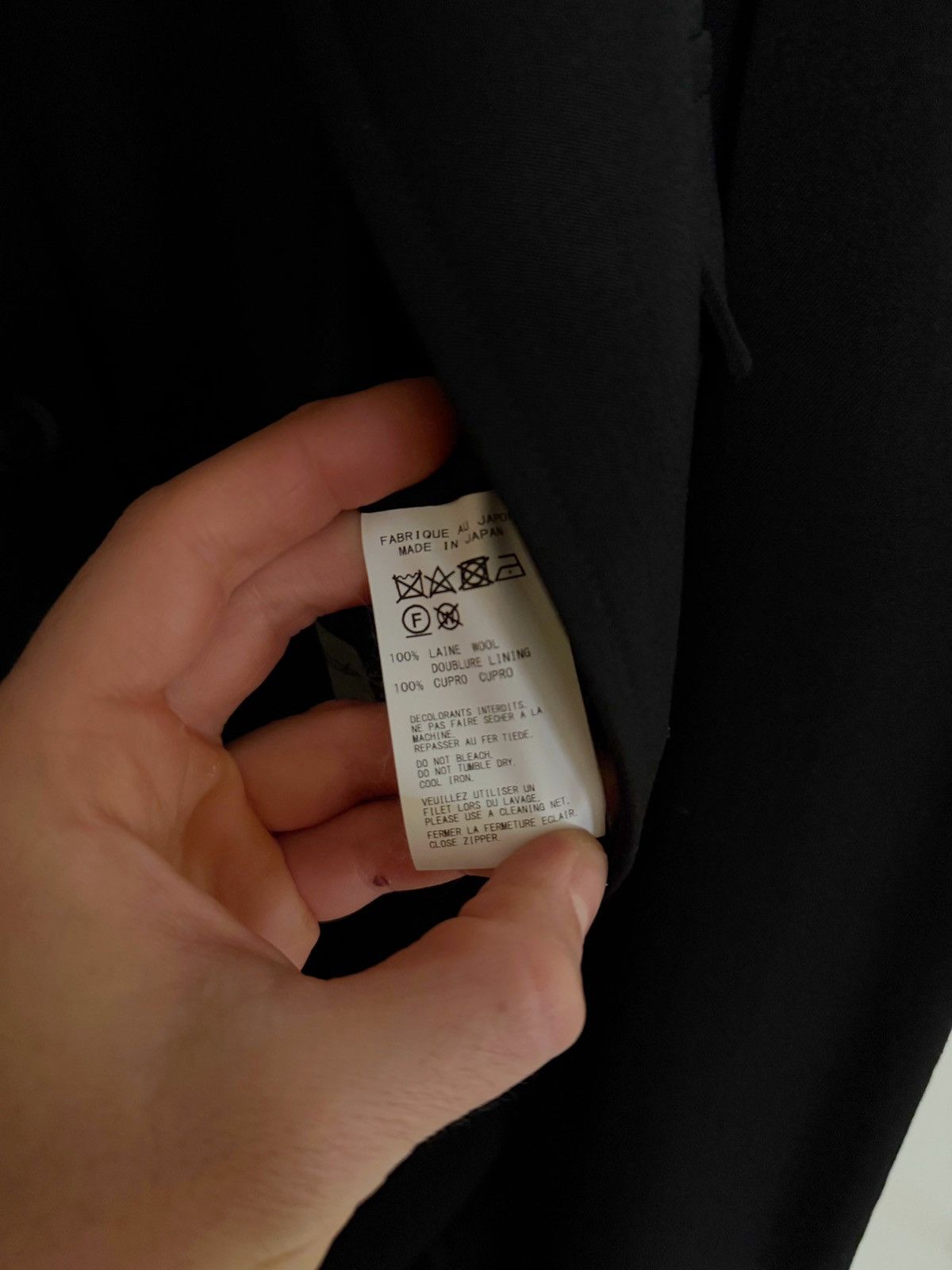 Yohji Yamamoto 2019 PH Zip Gabardine Wool Stand Collar Coat Size US M / EU 48-50 / 2 - 9 Thumbnail