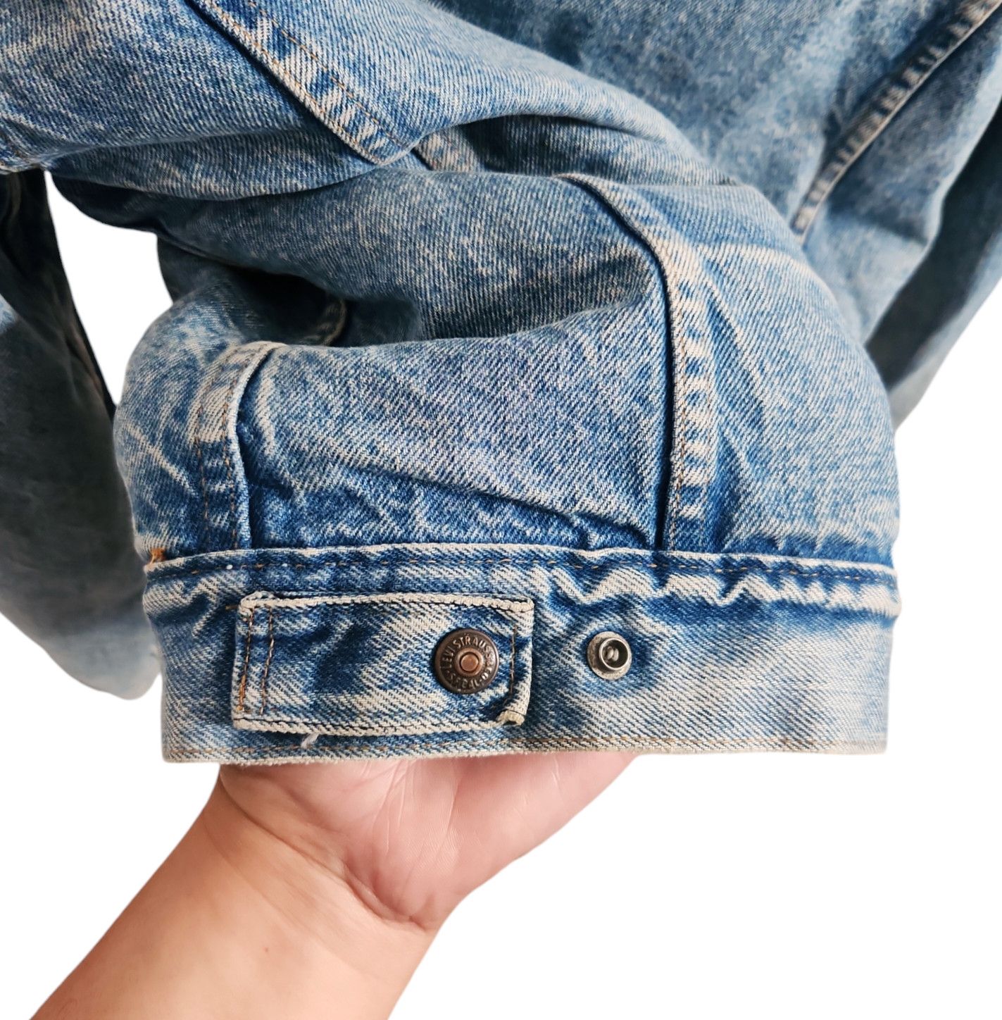 Levi's × Vintage LEVI'S TRUE VINTAGE SHERPA TRUCKER DENIM JACKET 1970S SZ 40 Size US M / EU 48-50 / 2 - 8 Thumbnail