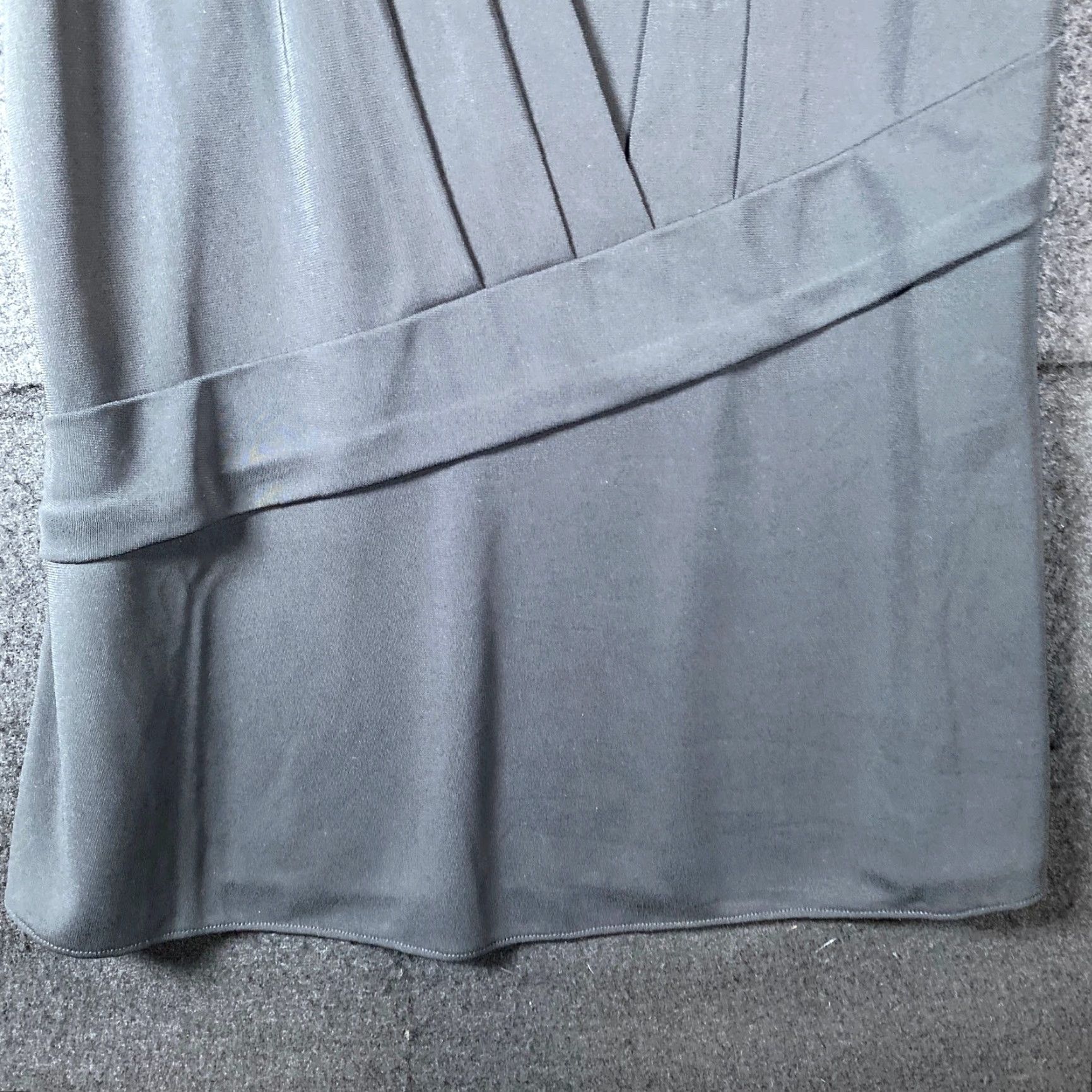 Banana Republic Banana Republic Blouse Black Deep V Neck Wrap Stretch M Womens Sleeveless Regular Pattern Solid Top Office Workwear Casual Size M / US 6-8 / IT 42-44 - 3 Thumbnail