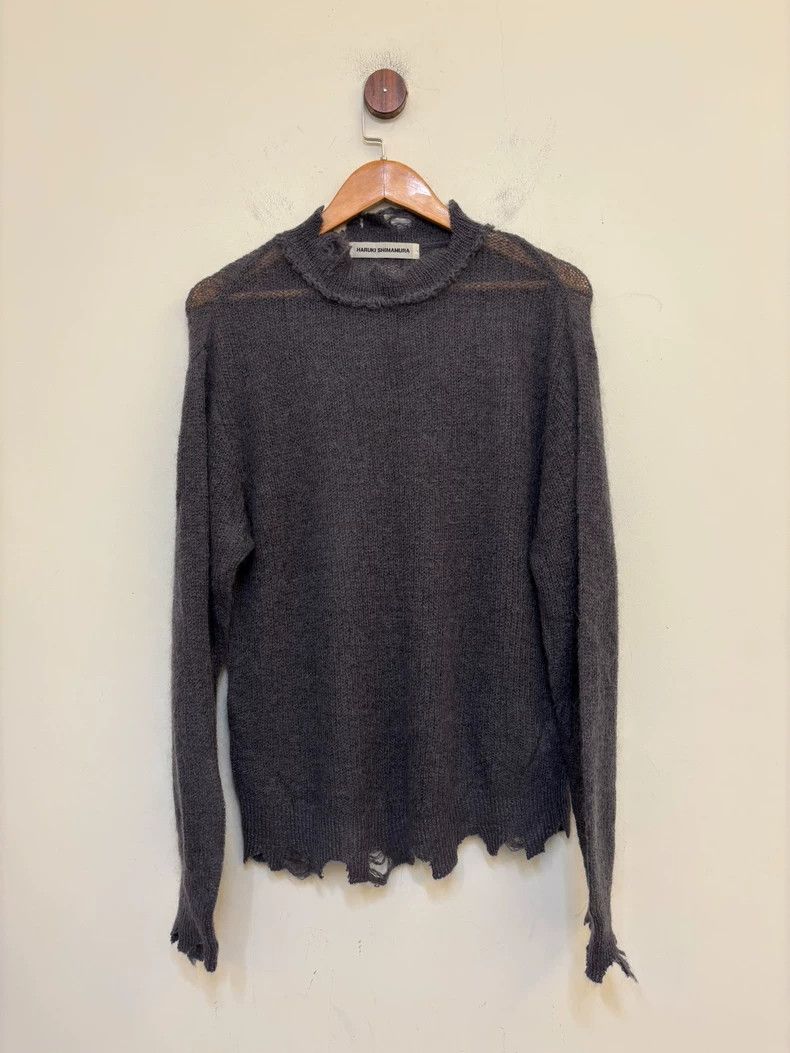 Hedi Slimane Haruki Shimamura Knit Sweater in Dark Color Size US M / EU 48-50 / 2 - 1 Thumbnail