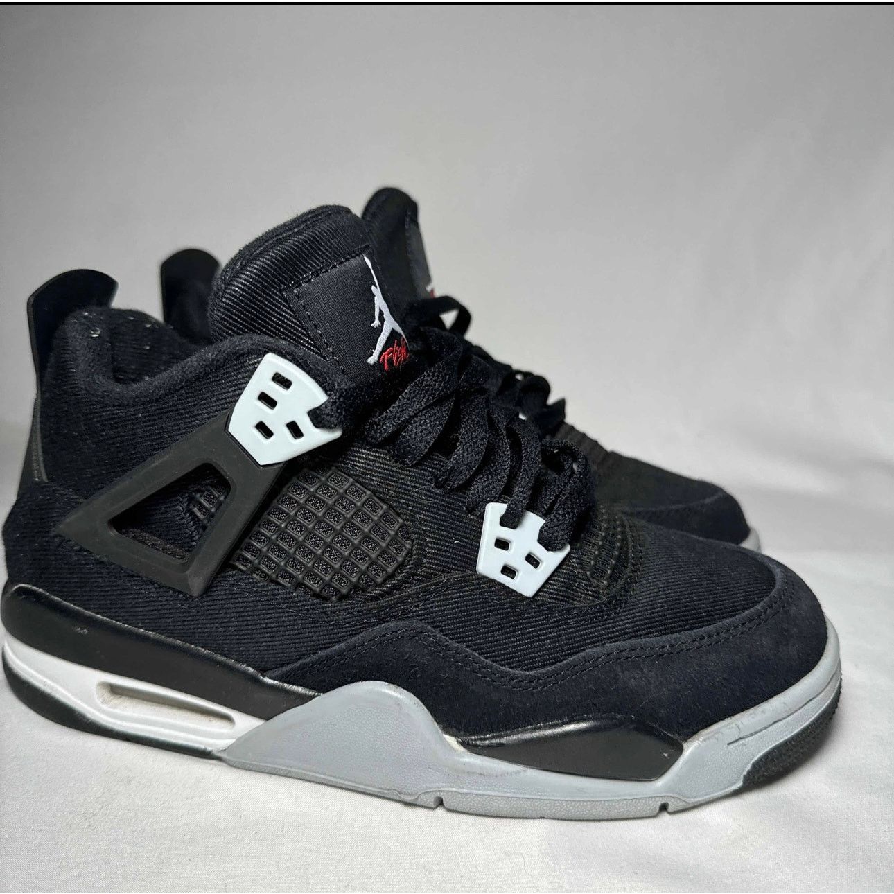 Jordan Brand × Nike Size 5 - Air Jordan 4 Retro SE GS Black Canvas Men's Shoes Size US 5 / EU 37 - 1 Thumbnail