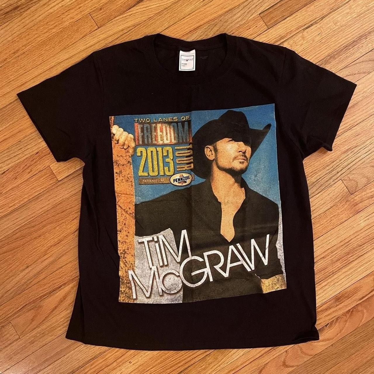 Gildan 2013 Tim McGraw Two Lanes Of Freedom Tour T-Shirt Size US S / EU 44-46 / 1 - 1 Thumbnail