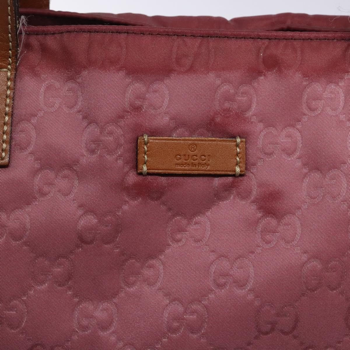 Gucci GUCCI GG Canvas Tote Bag Nylon Pink Silver Size ONE SIZE - 14 Thumbnail