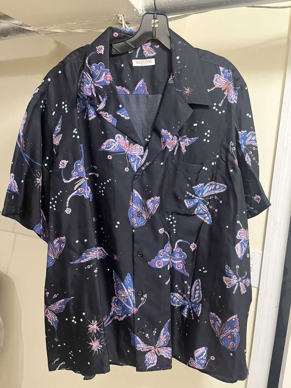 Valentino Valentino Garavani Utopia Butterfly Camp Shirt Sz 50 Size US M / EU 48-50 / 2 - 1 Thumbnail