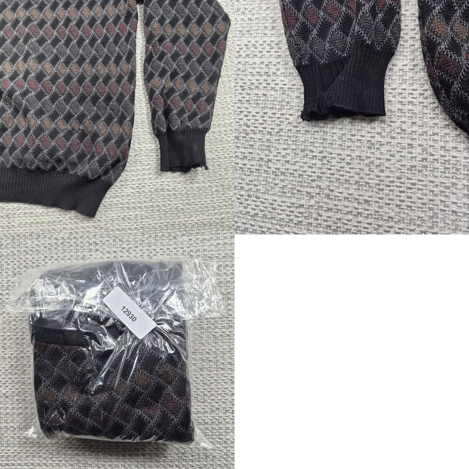 Vintage VINTAGE Segreto Sweater Mens Large Wool Argyle V-Neck Elbow Patch Knit 80s 90s Casual Fil… Size US L / EU 52-54 / 3 - 9 Thumbnail