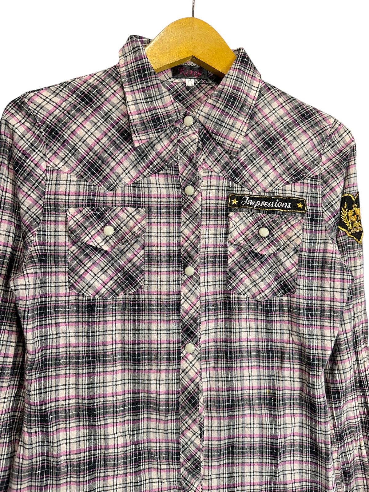 Hysteric Glamour PEACEFUL REREK POEM WESTERN SHIRT BUTTON HYSTERIC LGB STYLE Size S / US 4 / IT 40 - 4 Thumbnail