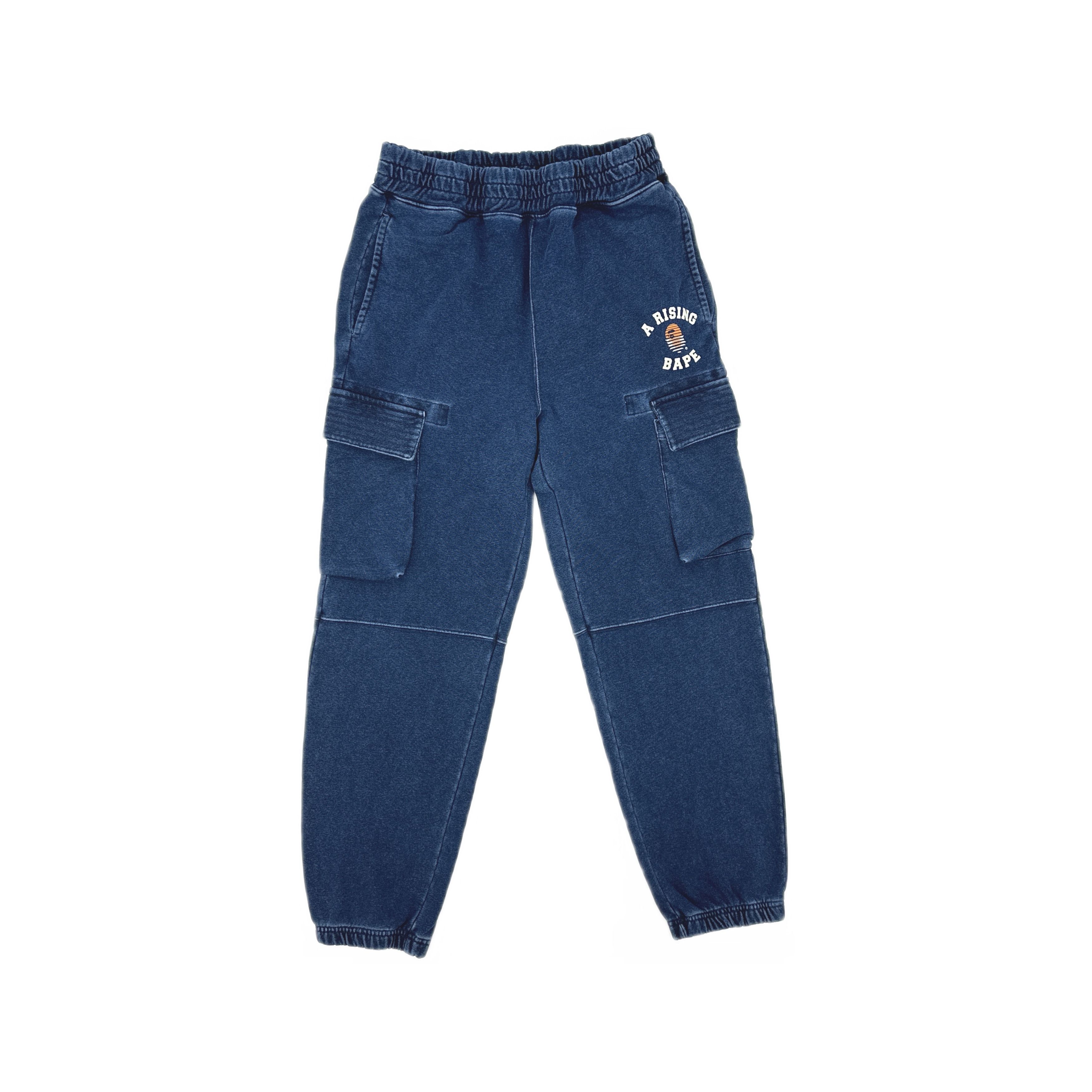 Bape A Bathing Ape Cargo Sweatpants Navy Size L Size US 34 / EU 50 - 1 Thumbnail