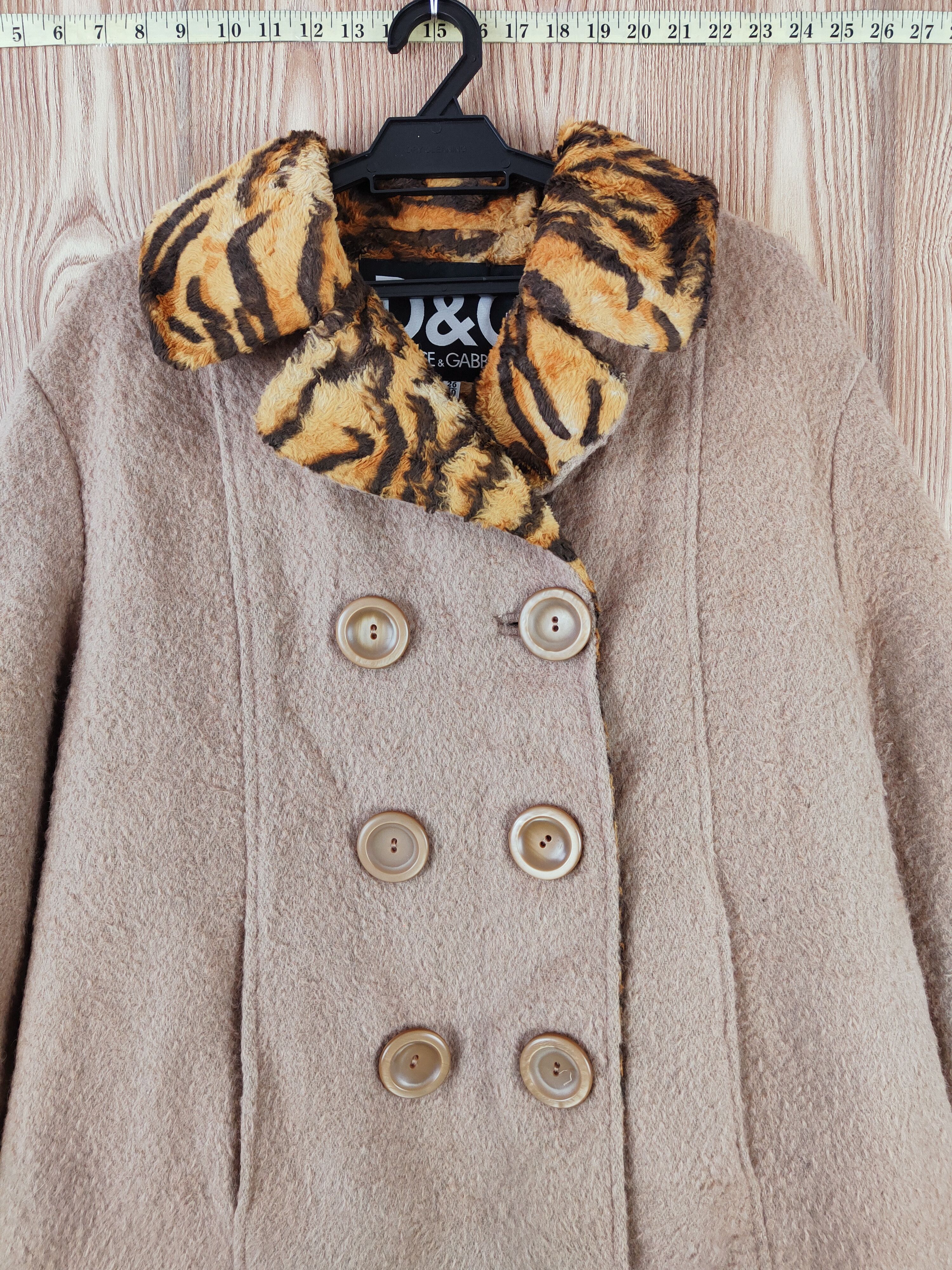Dolce & Gabbana × Vintage Dolce & Gabbana Brown Fur Peacoat Size L / US 10 / IT 46 - 4 Thumbnail