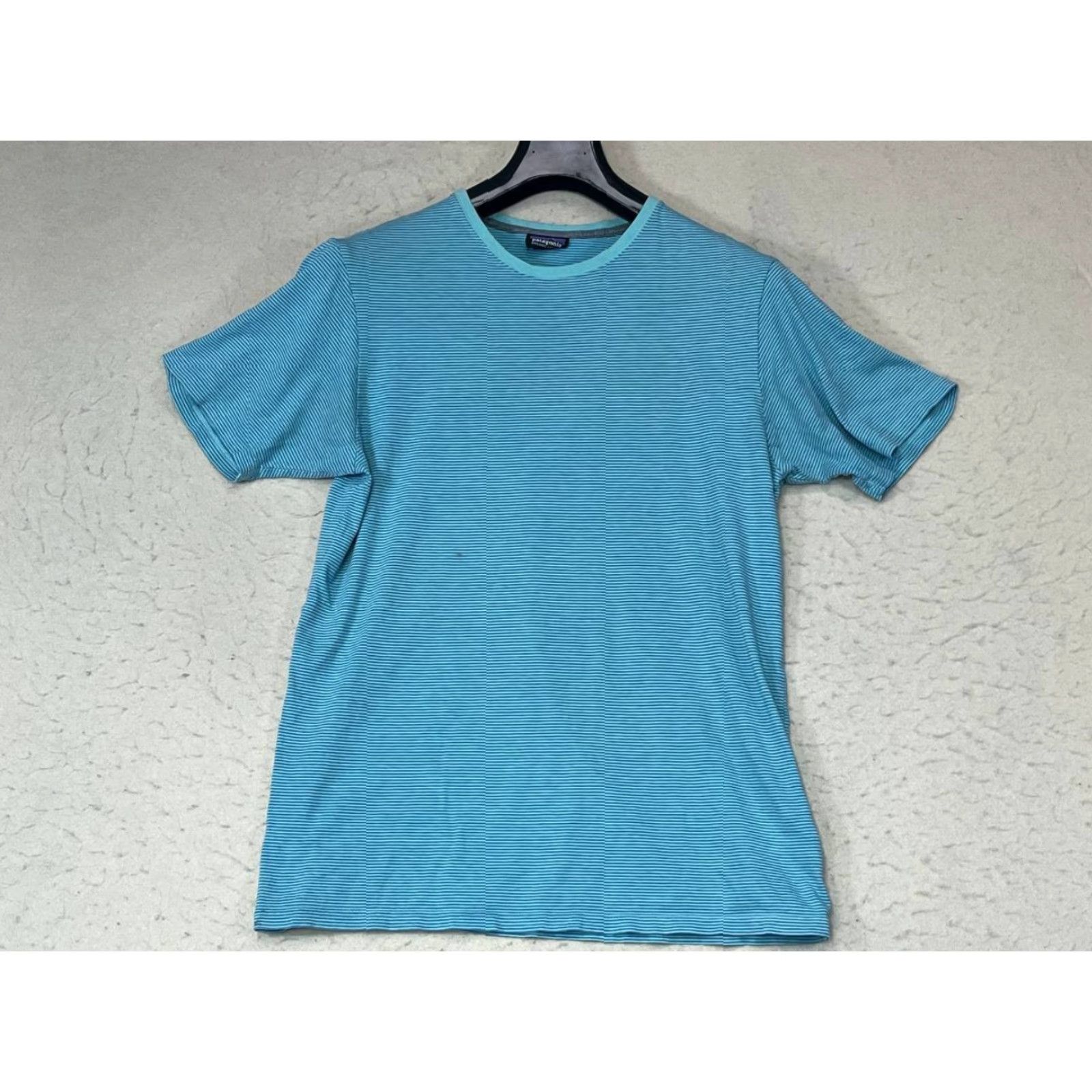 Patagonia Patagonia Mens Shirt T-Shirt Short Sleeve Crew Neck Organic Cotton Blue M Striped Regular Casual Mens Size US M / EU 48-50 / 2 - 2 Thumbnail