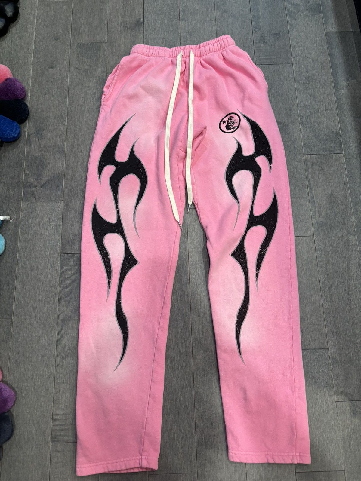 Image of Hellstar Sweatpants Pink Small, Men's (Size 30)