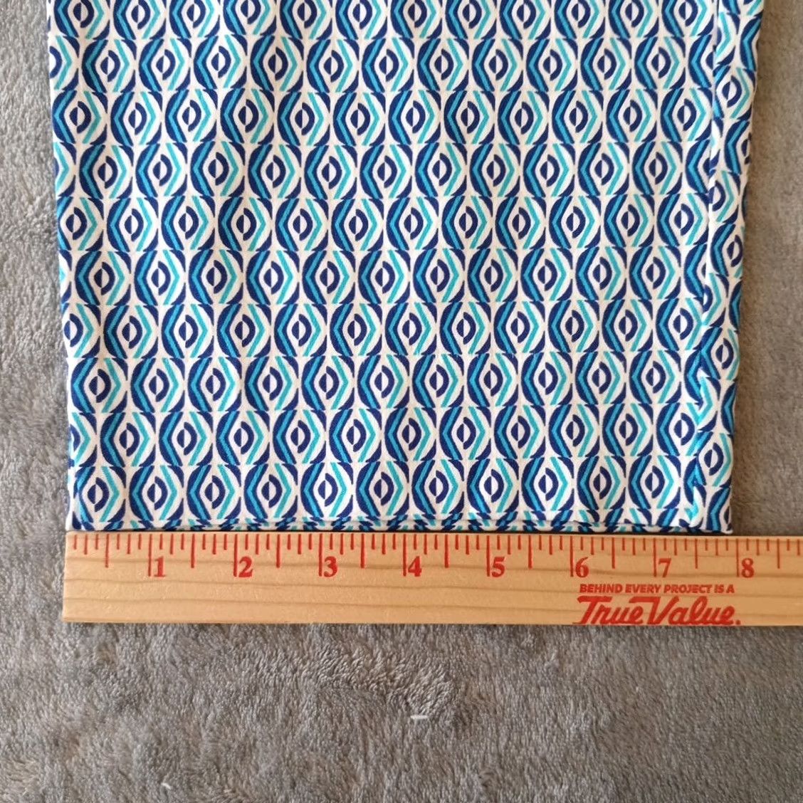 Vintage Chico's Capri Pants Womens US Size 16 Blue Geometric Pull On Stretch 38x23 New Size 38" / US 16 / IT 52 - 6 Thumbnail