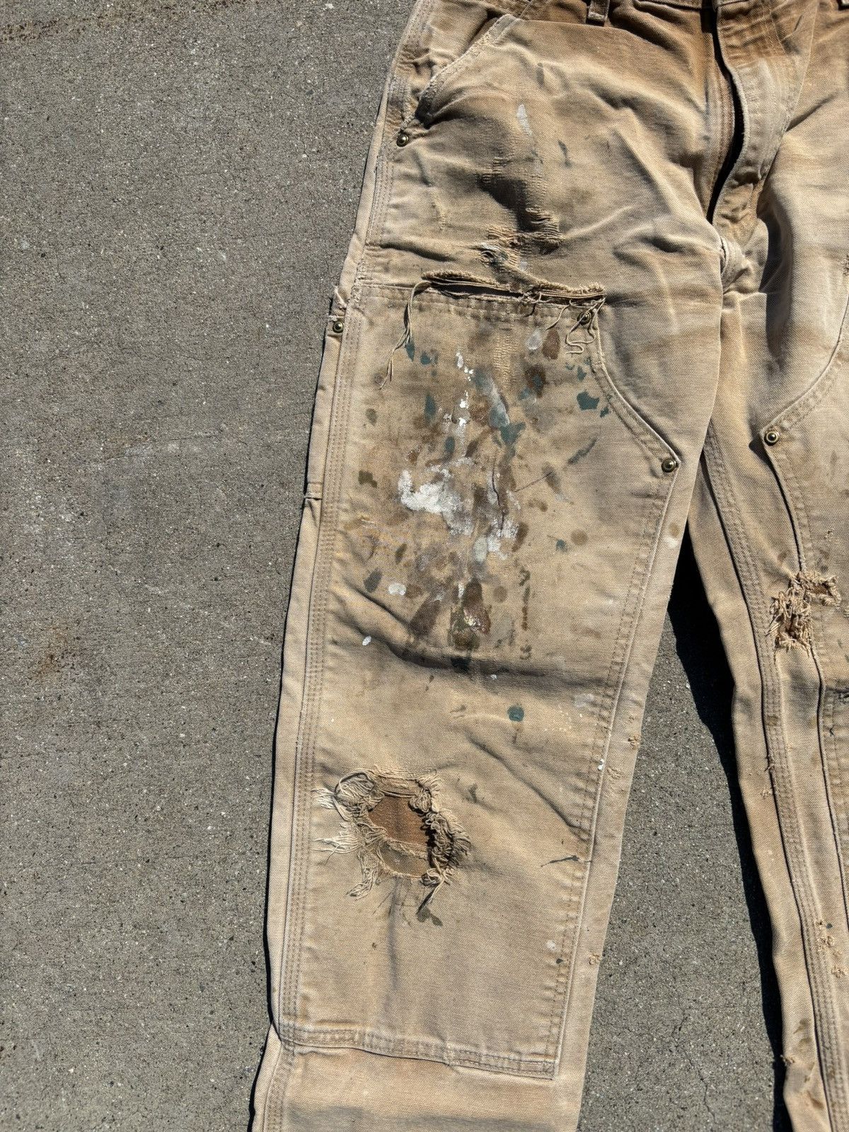 Carhartt Vtg Carhartt Double Knee Paint Splatter & Thrashed Pants Size US 32 / EU 48 - 4 Thumbnail