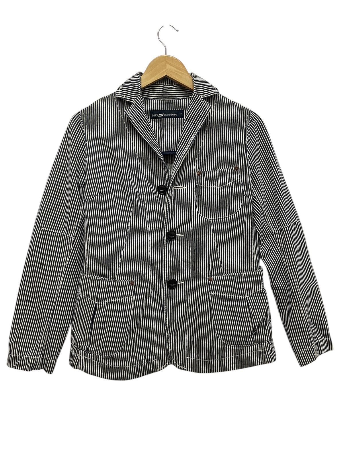 SHIPS × Vintage Vintage SHIPS Studio Oribe Hickory Jacket Size US S / EU 44-46 / 1 - 1 Thumbnail