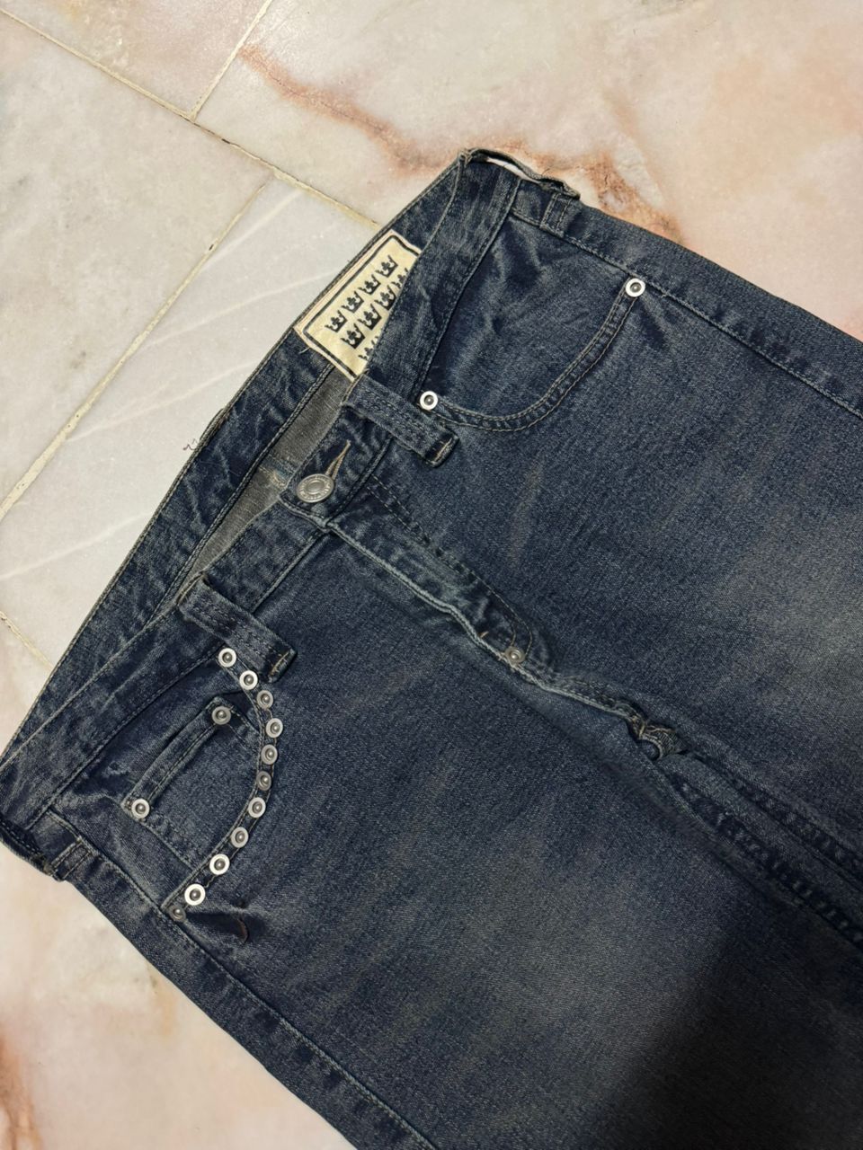 Undercover INSANE💥XIIIth TYPE-P1 RARE DENIM CARGO 3D POCKET SPLIT Size US 33 - 21 Thumbnail