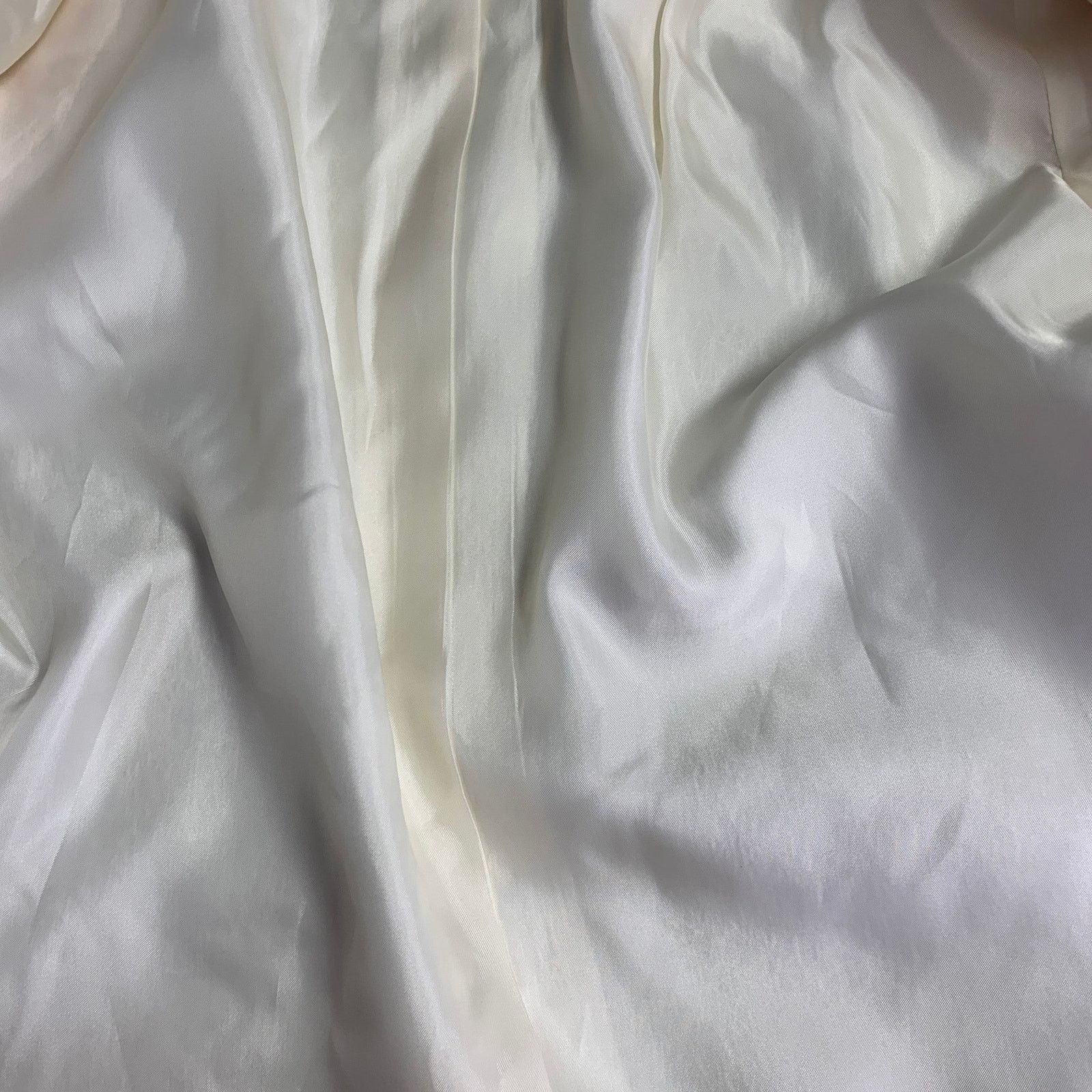 Akris 14 Cream Cotton Blend Scribble Stitch Hook Eye Jacket Blazer Size XL / US 12-14 / IT 48-50 - 12 Thumbnail