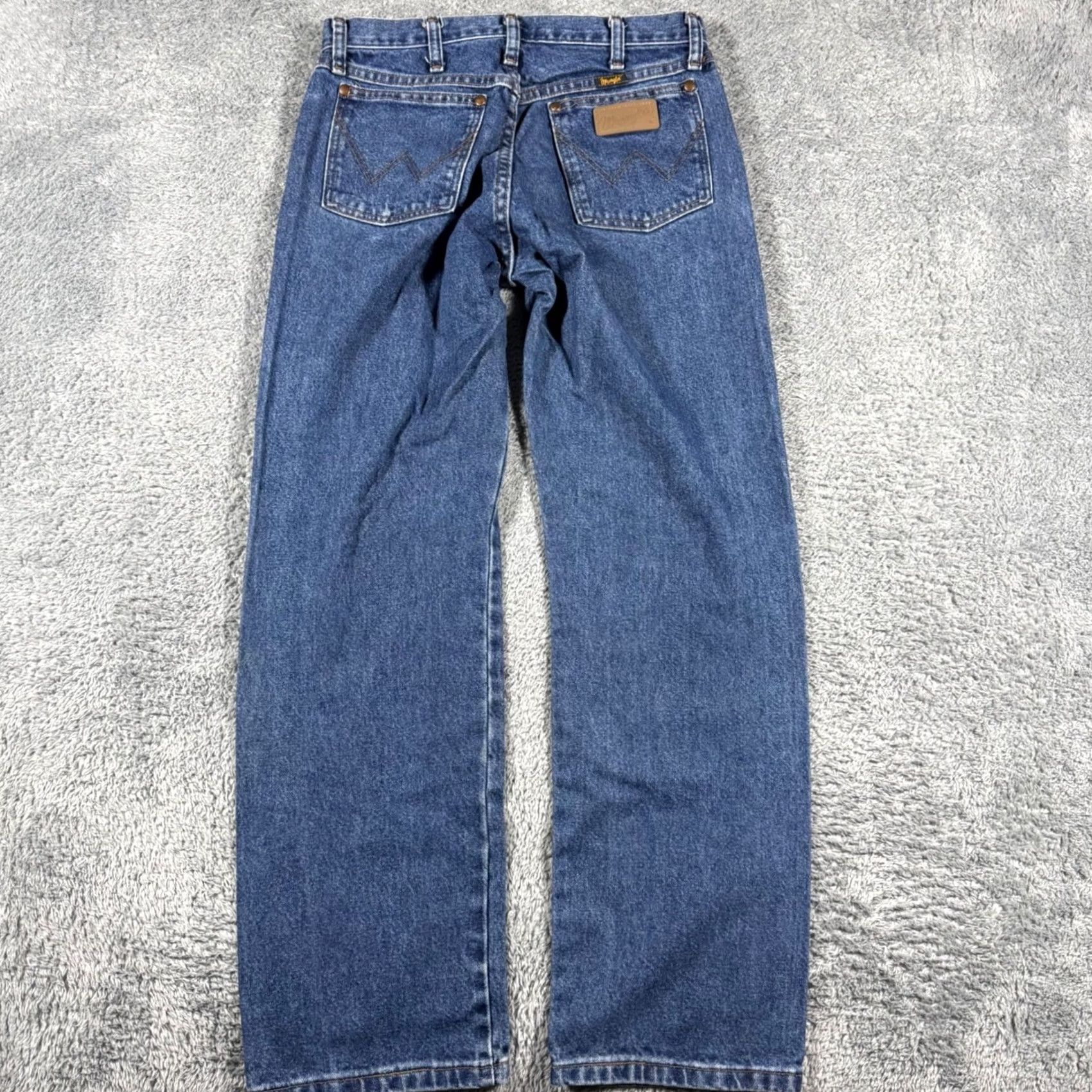 Wrangler Wrangler Jeans Mens 30x30 Blue Cowboy Cut Straight Leg Denim 1013MWZ Ships with Pockets Cowboy Cut 90s Mens Jeans W2023 Size US 30 / EU 46 - 4 Thumbnail