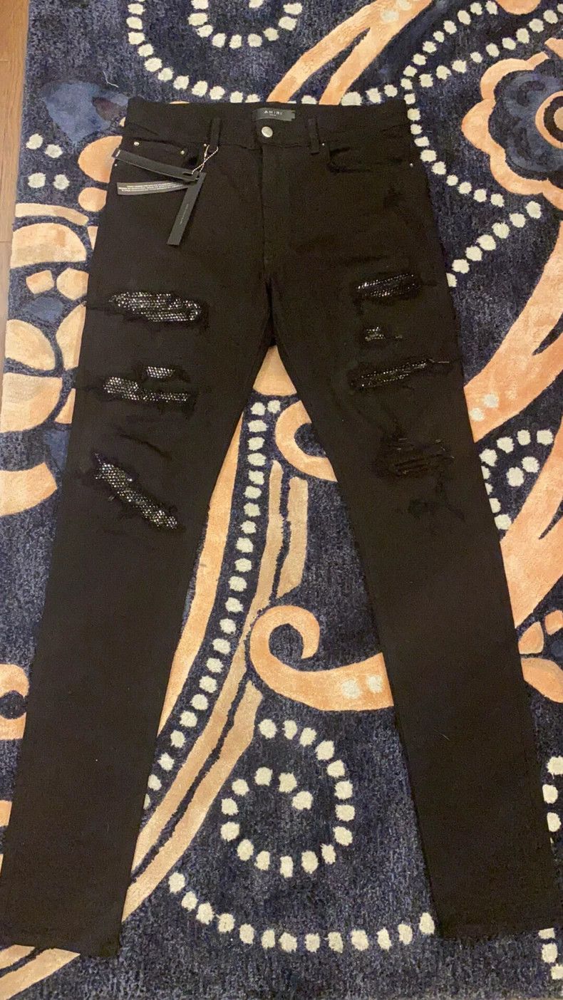 Amiri 18aw black diamond jeans