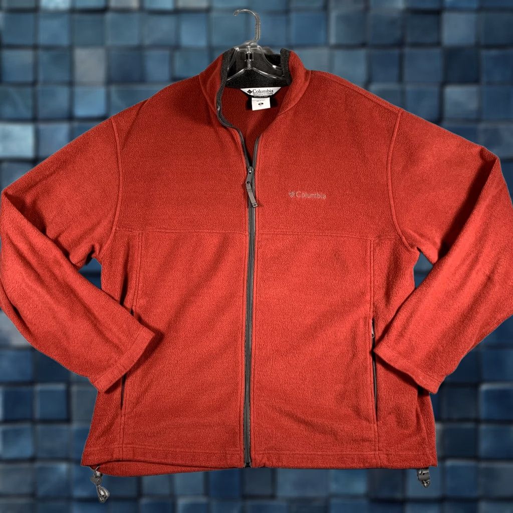 Vintage Columbia Fleece Jacket Mens XL Red Full Zip Stand Collar Pockets Outdoor WM6113 Size US XL / EU 56 / 4 - 1 Thumbnail