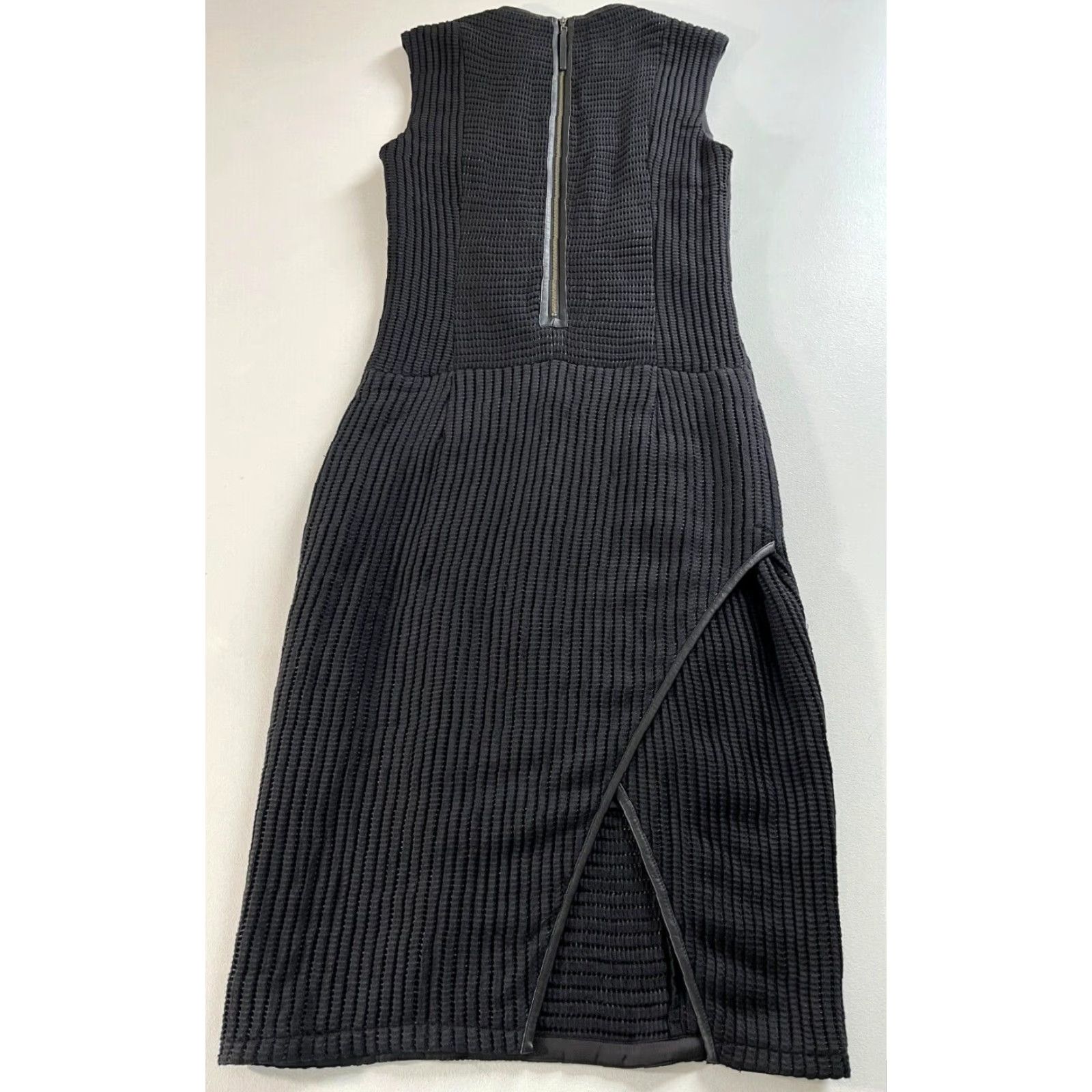 Helmut Lang VINTAGE Helmut Lang Sleeveless Midi Dress Bodycon Black Size 4 Womens Size S / US 4 / IT 40 - 6 Thumbnail