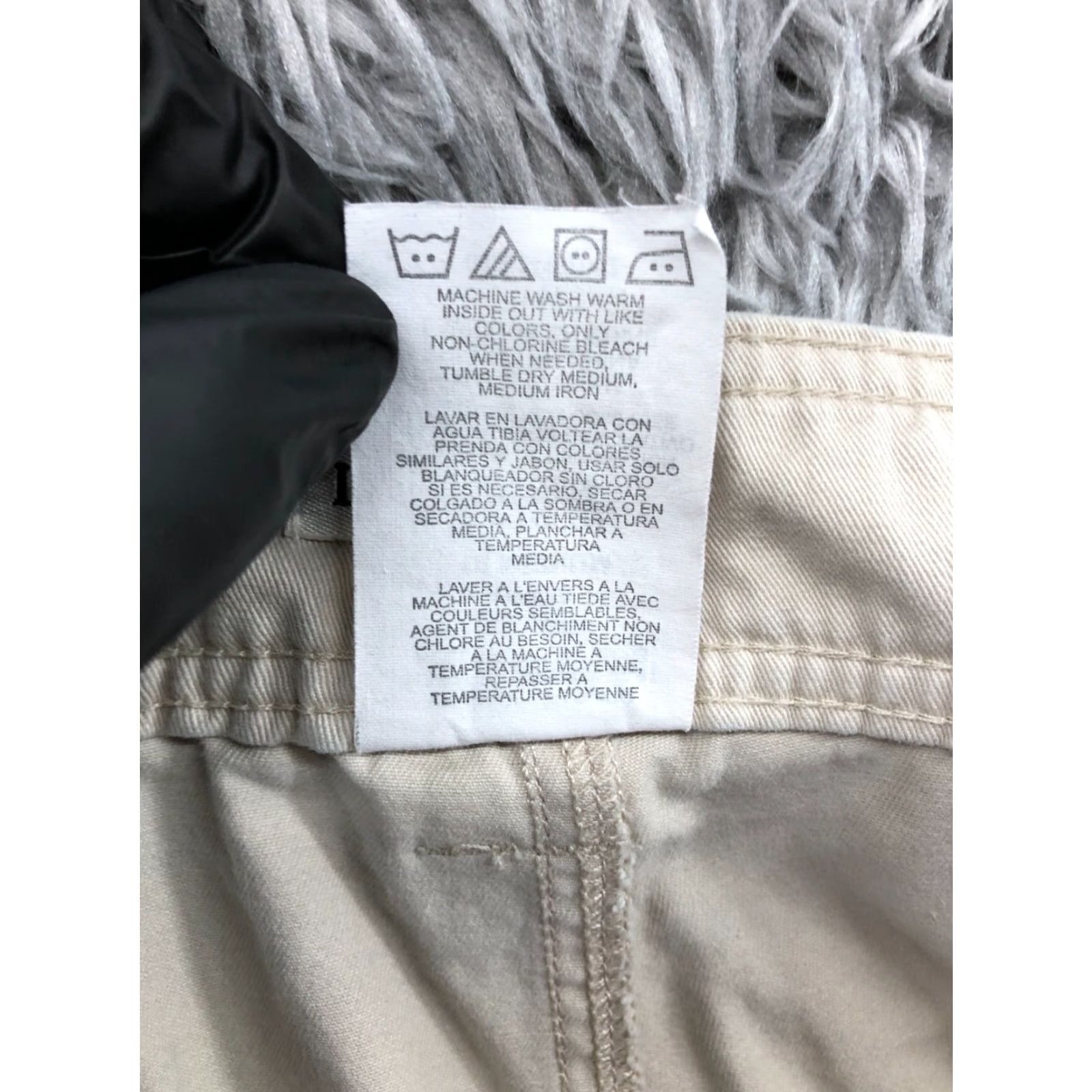Lee Lee Cargo Shorts Womens Size 16 Mid Rise Medium Wash Beige Casual 5-Pocket Design Regular Fit Cotton Denim? Size 38" / US 16 / IT 52 - 8 Thumbnail