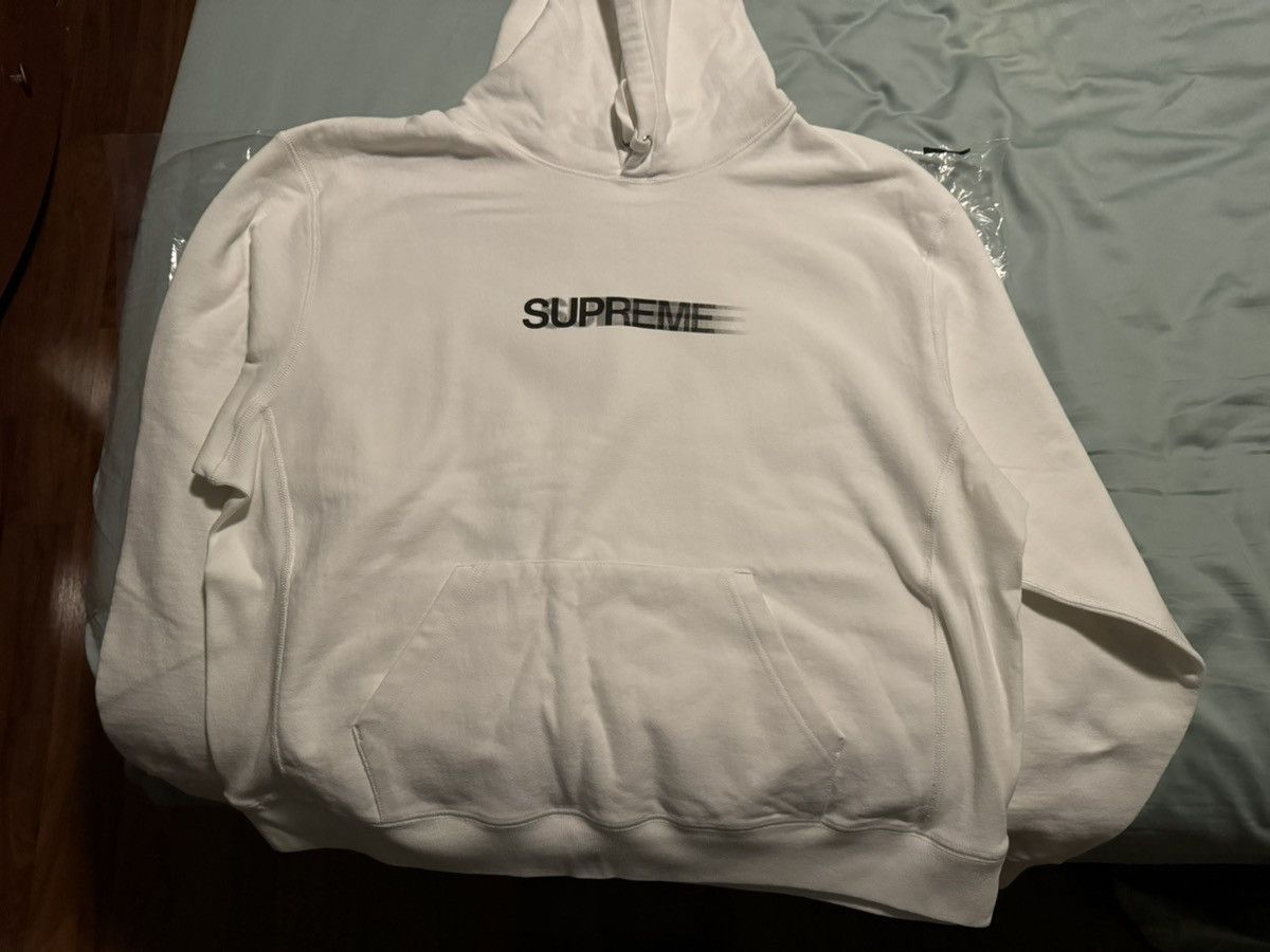 Supreme Supreme SS23 Motion Logo Hoodie White Size Medium Size US M / EU 48-50 / 2 - 1 Thumbnail