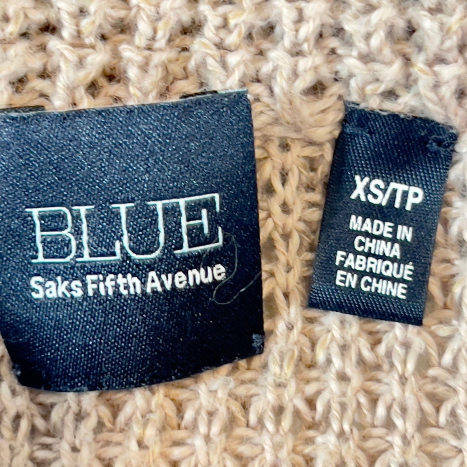 Other Blue Saks Fifth Ave Tunic Sweater Full Zip High Collar XS Size XS / US 0-2 / IT 36-38 - 2 Thumbnail