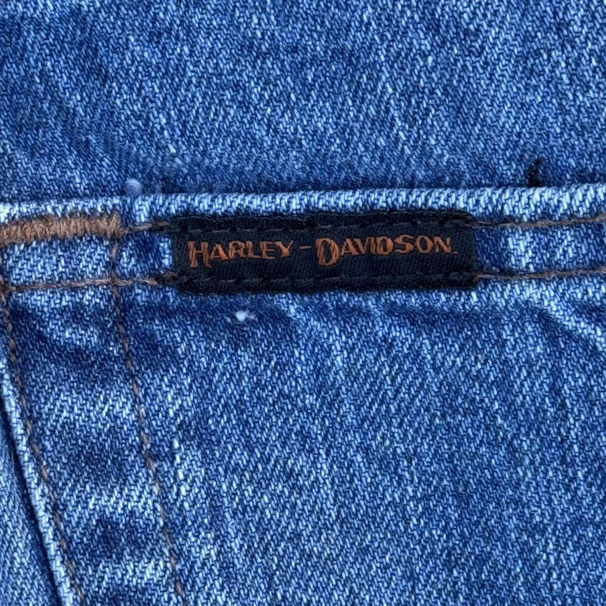 Harley Davidson × Vintage Vintage 00’s Harley-Davidson Men’s Jeans 34x30 Straight Fit Size US 34 / EU 50 - 12 Thumbnail