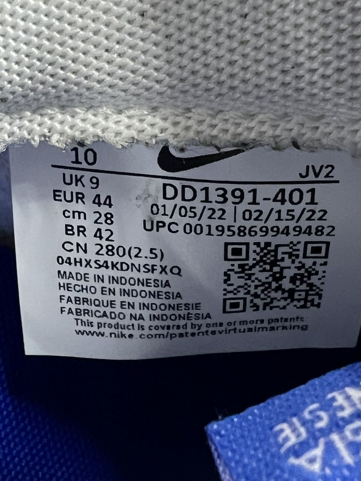Nike Nike Dunk Racer Blue Size 10 (DD1391-401) Size US 10 / EU 43 - 7 Thumbnail