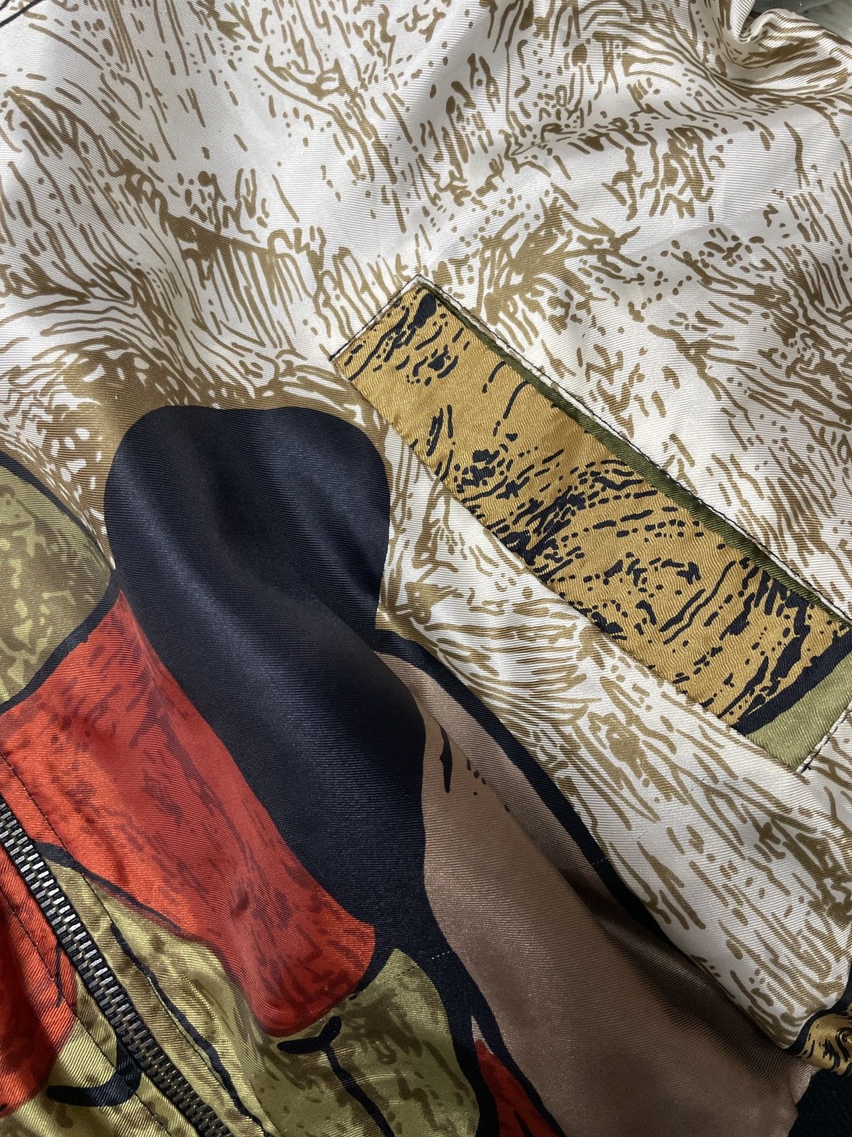 Vintage 💥Hearing offer💥Vintage Picasso Silk bomber satin jacket Size US L / EU 52-54 / 3 - 9 Thumbnail