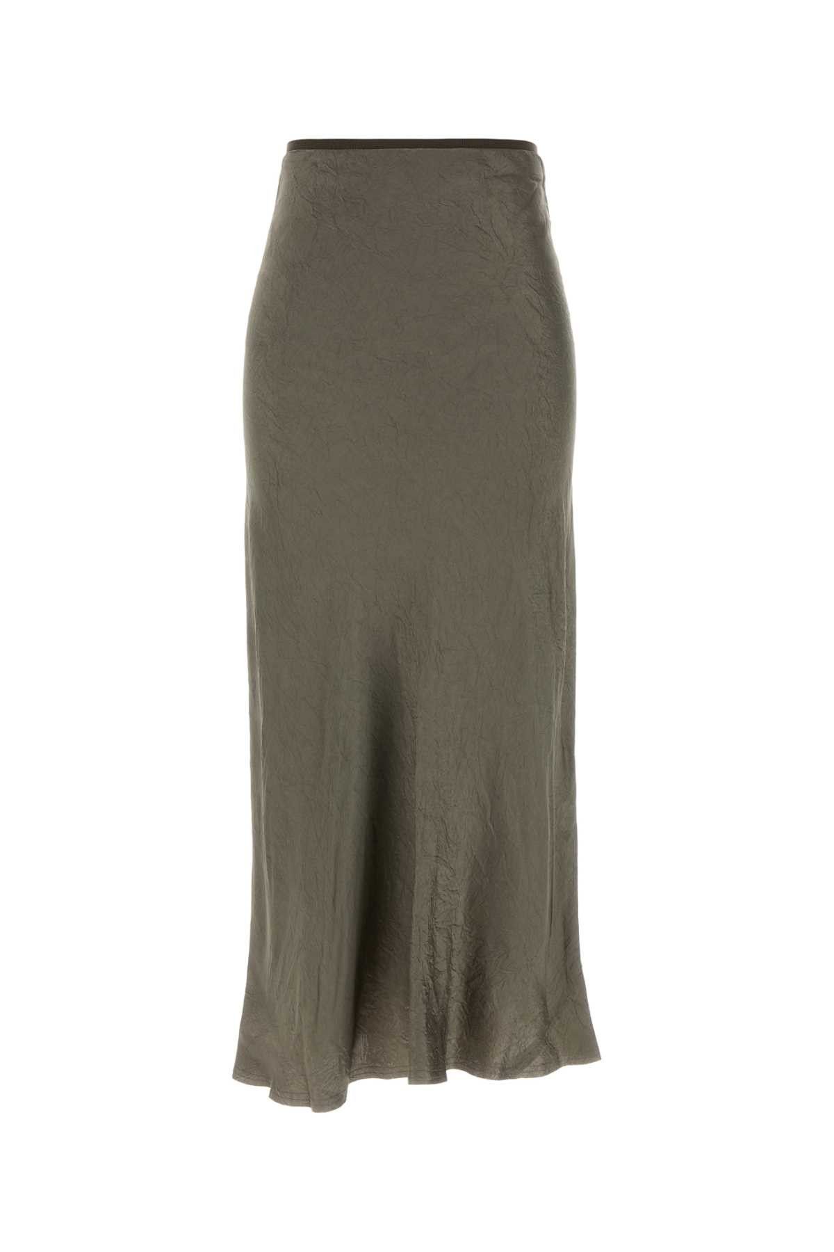 Maison Margiela Grey Satin Skirt Size 30" / US 8 / IT 44 - 1 Thumbnail