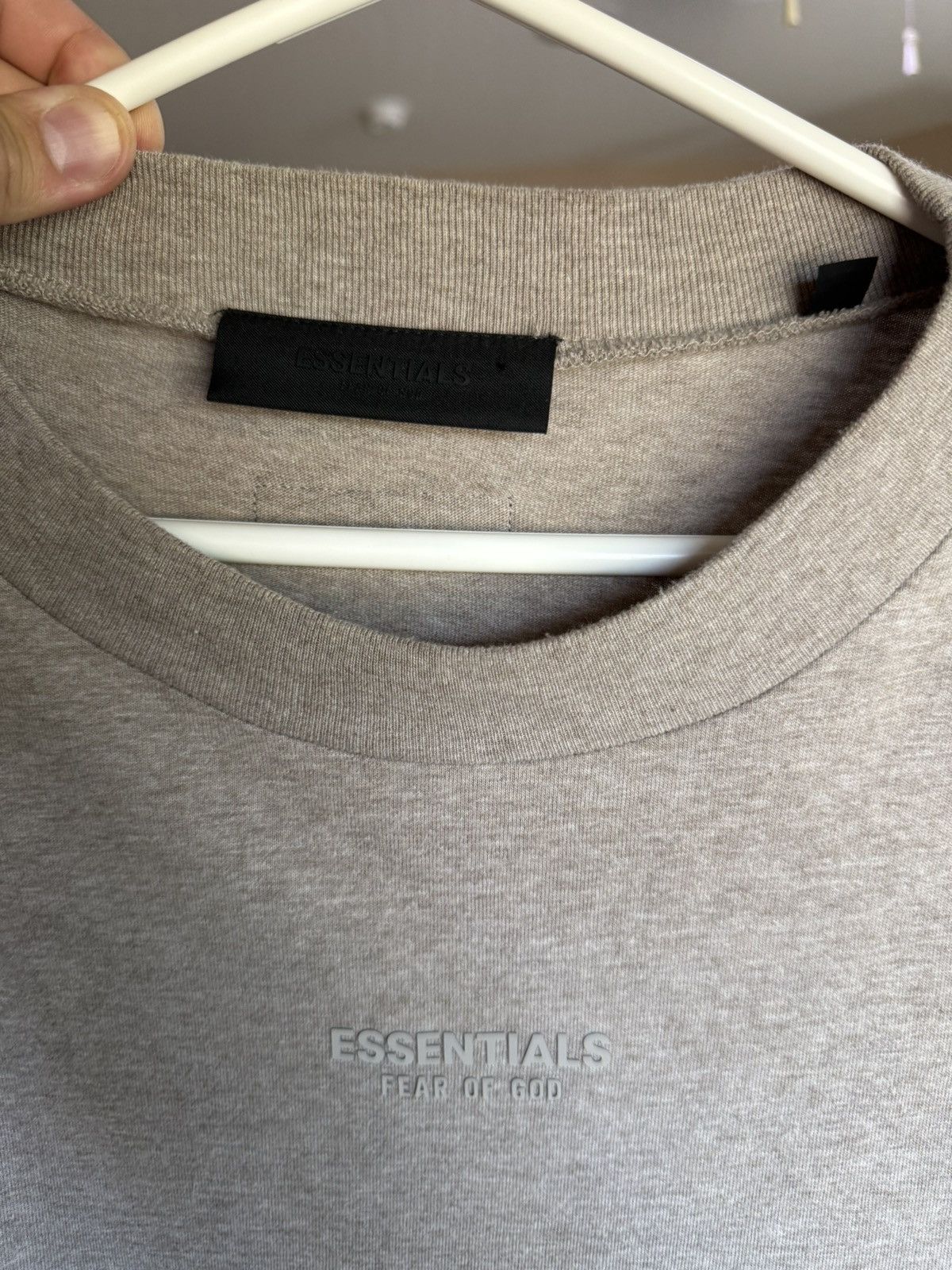 Fear of God Fear Of God Essentials Tan Long Sleeve Shirt Size US XL / EU 56 / 4 - 3 Thumbnail