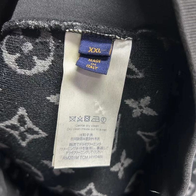 Louis Vuitton Louis Vuitton Black teddy full logo jacket 2502-Nextarrow Size US XXL / EU 58 / 5 - 5 Thumbnail