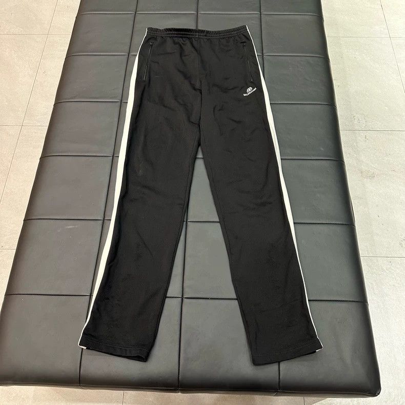 Balenciaga Balenciaga Black and white embroidered trousers with doubl Size US 32 / EU 48 - 1 Thumbnail