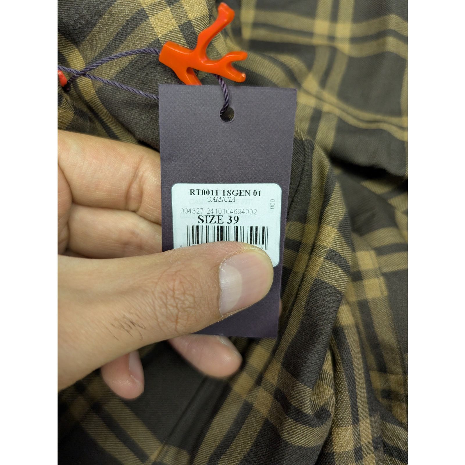 Isaia o1rshd1 CC20 Checked Button up Shirt in Multicolor Size US S / EU 44-46 / 1 - 19 Thumbnail