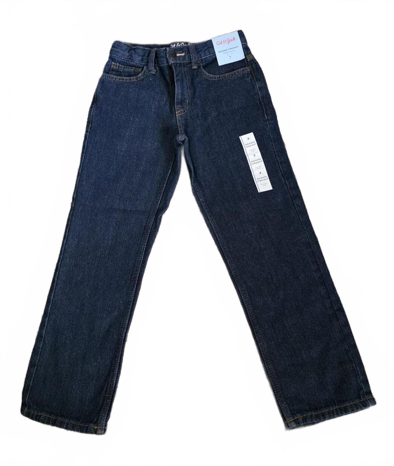 Other Cat & Jack Relaxed Straight Adjustable Waist Jeans Boys Sz 8 Size US 26 / EU 42 - 1 Thumbnail