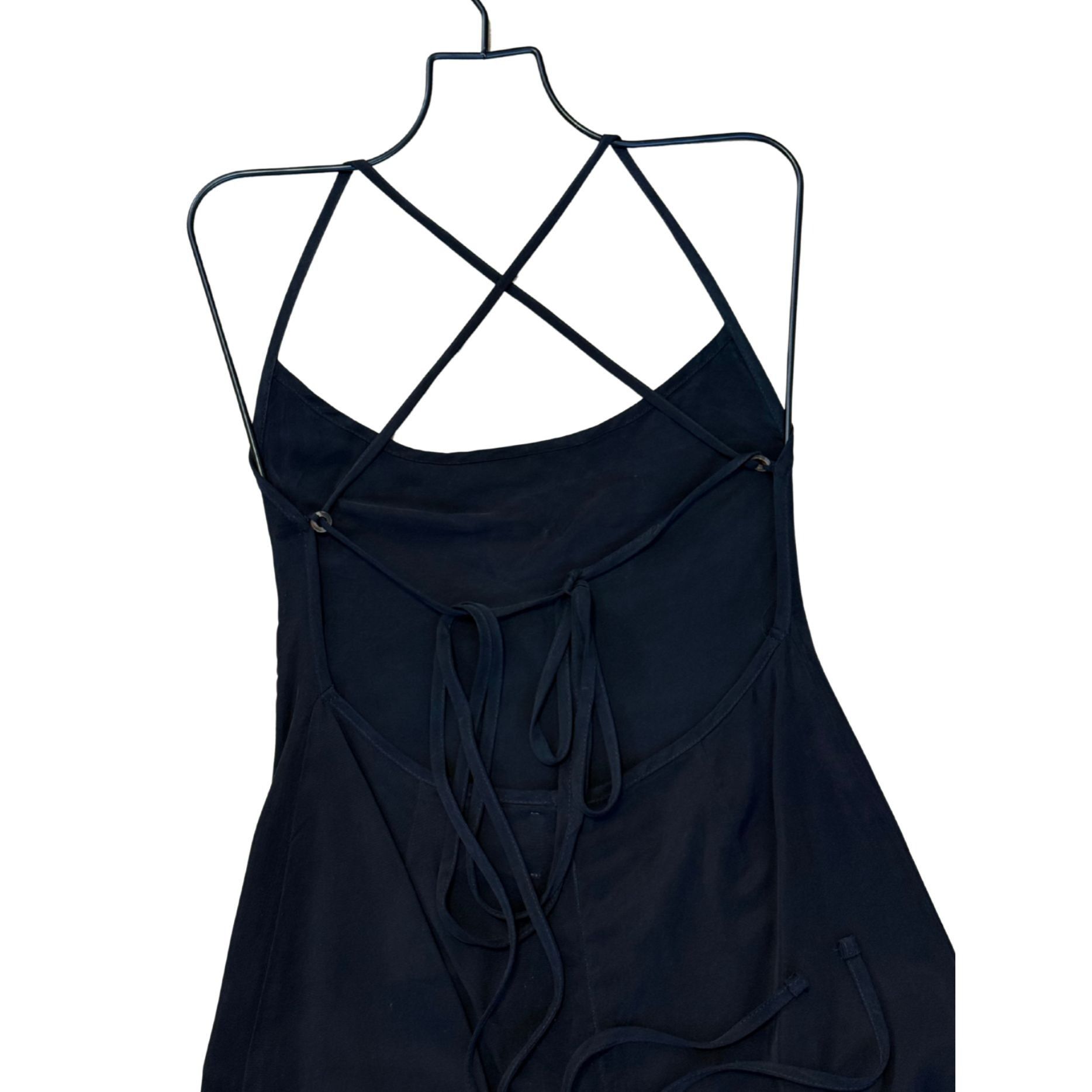 Other ANEMONE Black Strappy Open Back Mini Dress EUC Small Size S / US 4 / IT 40 - 4 Thumbnail