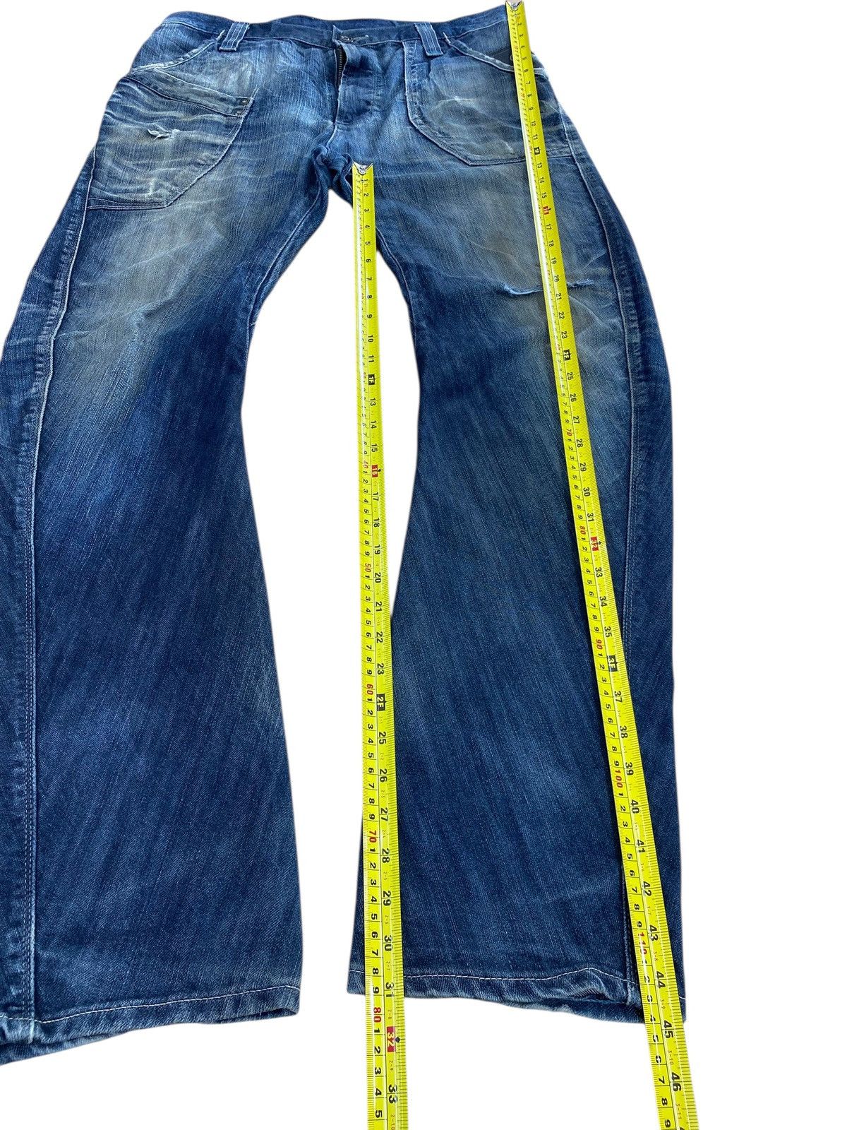 Edwin Edwin-Faded Wash Twisted Leg Style Wide Jeans Size US 32 / EU 48 - 9 Thumbnail