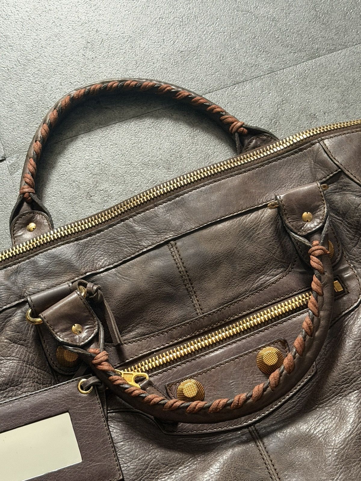Balenciaga 2000’s Balenciaga Mocha brown Giant 21 Gold Work Bag Size ONE SIZE - 4 Thumbnail