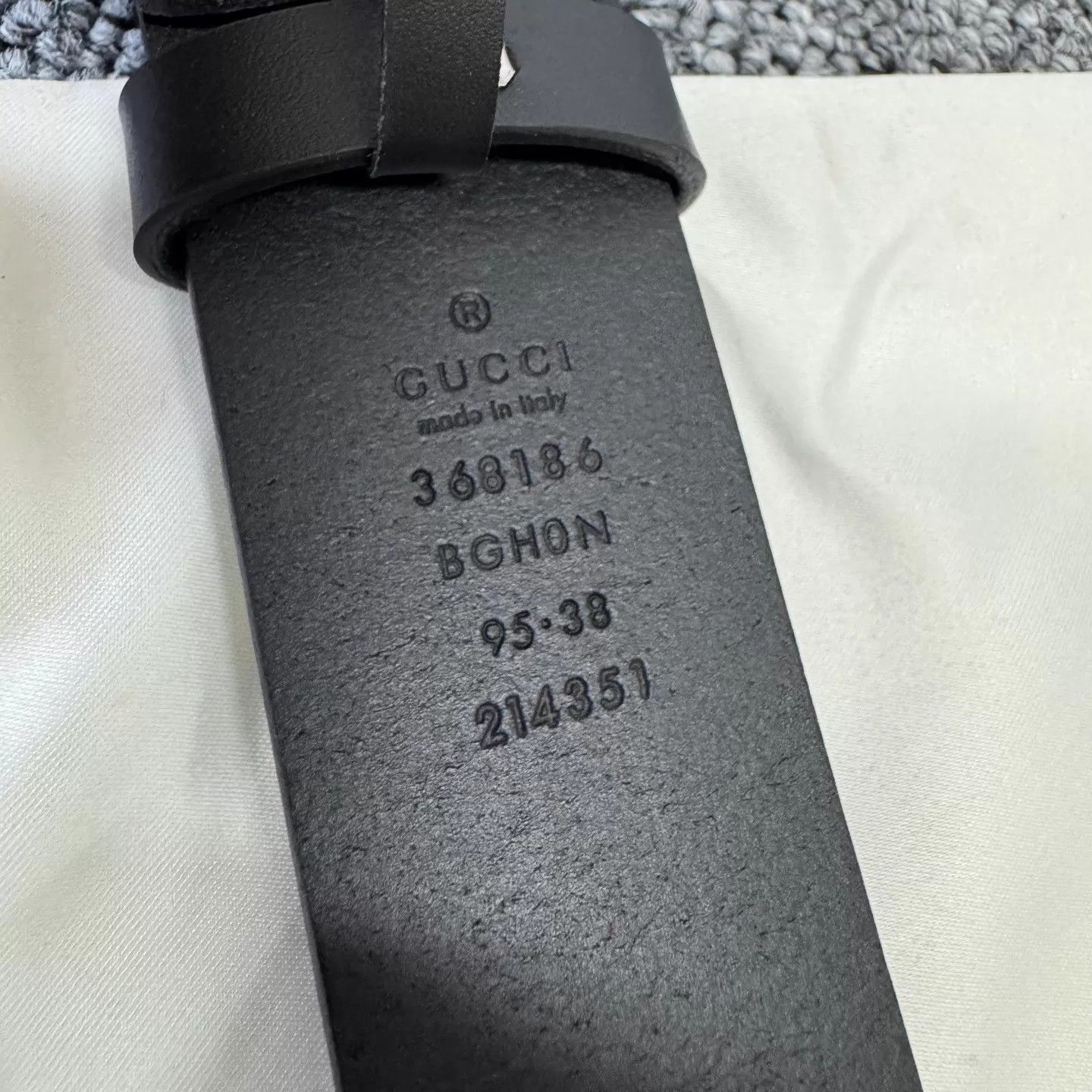 Gucci Gucci GG Silver Buckle Black Belt 99 New 95·38 Size ONE SIZE - 6 Thumbnail