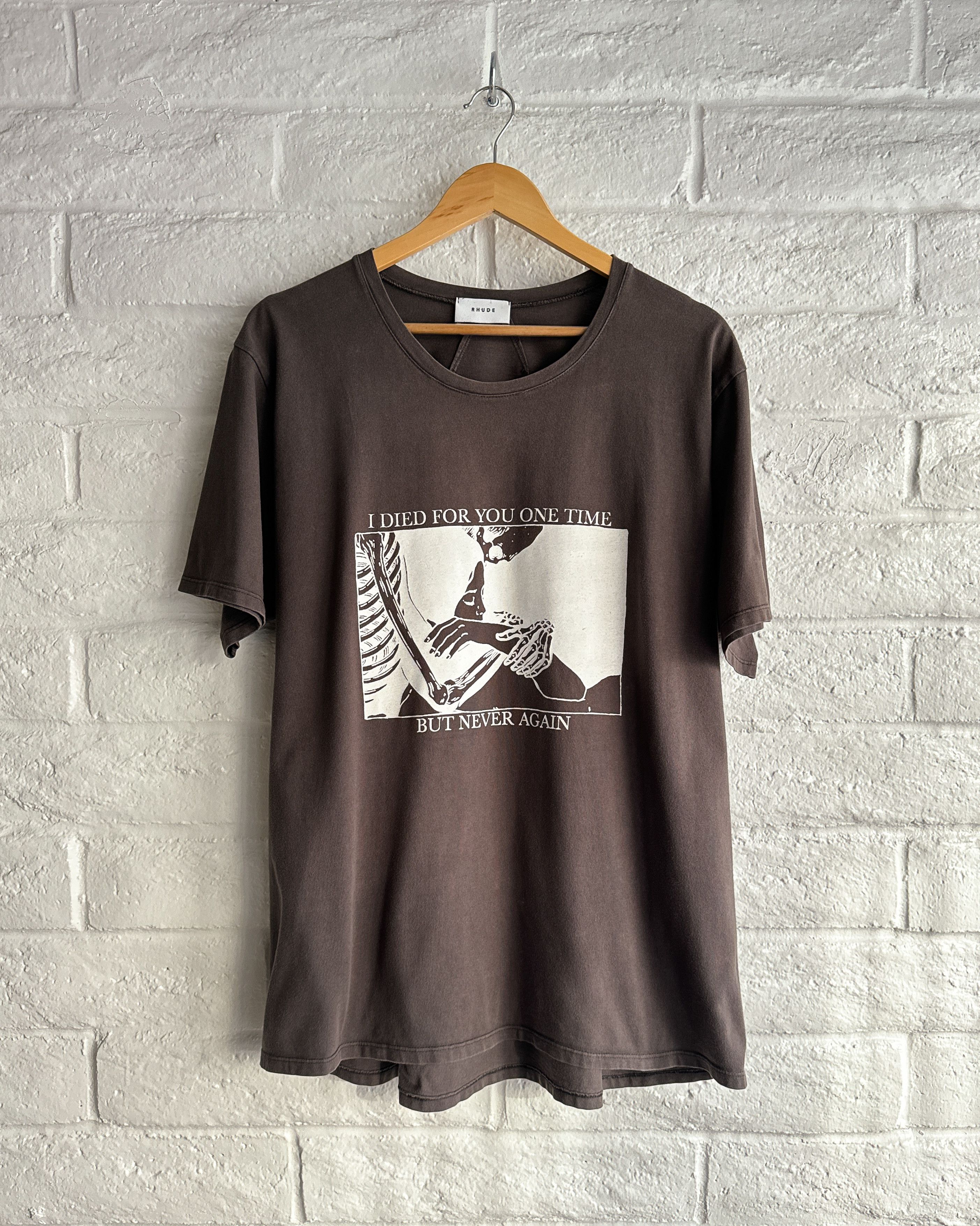 Rhude Rhude I Died For You One Time But Never Again T Shirt Mens L Size US L / EU 52-54 / 3 - 1 Thumbnail