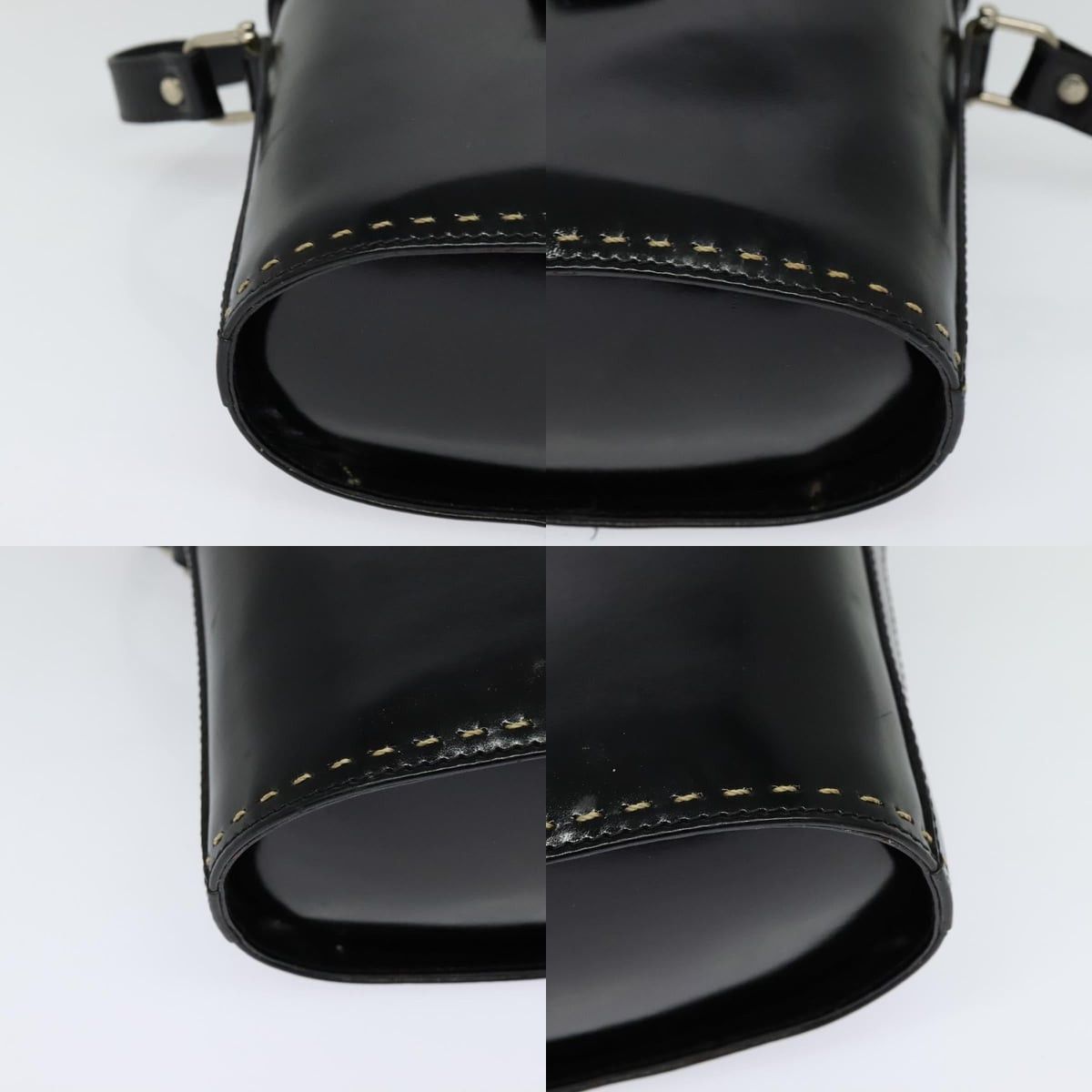 Celine CELINE Shoulder Bag Patent Leather Black Size ONE SIZE - 10 Thumbnail