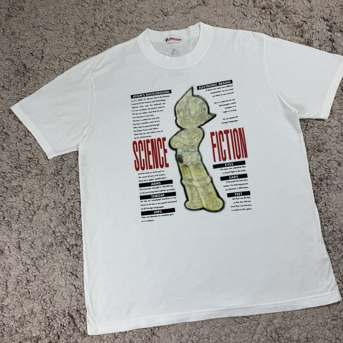 Japanese Brand Vintage Anime Japan Astro Boy 3D Hologram T-shirt Size US L / EU 52-54 / 3 - 3 Thumbnail
