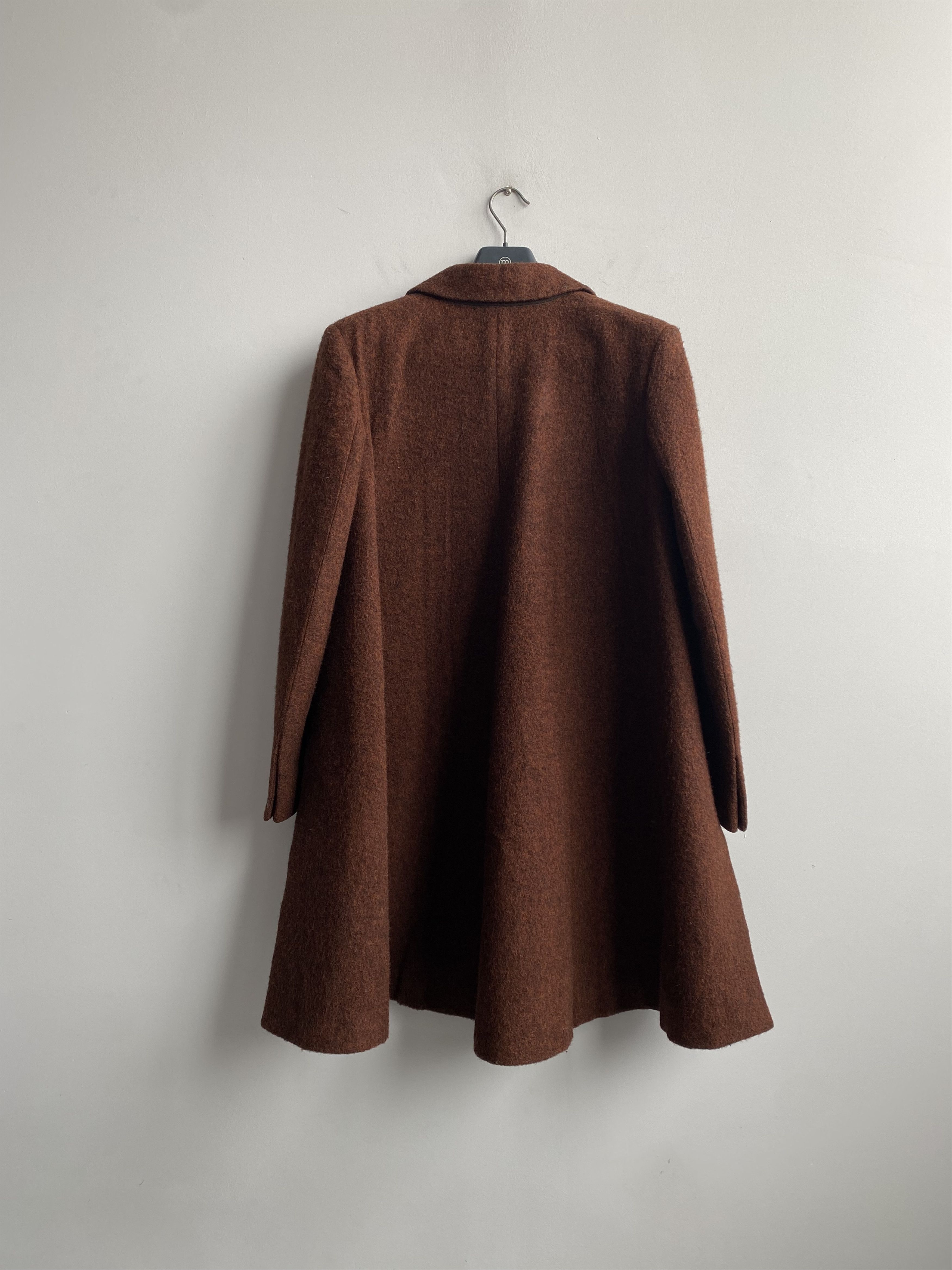Prada PRADA Women’s Lana Wool Oversized Coat Size 42 Size M / US 6-8 / IT 42-44 - 7 Thumbnail