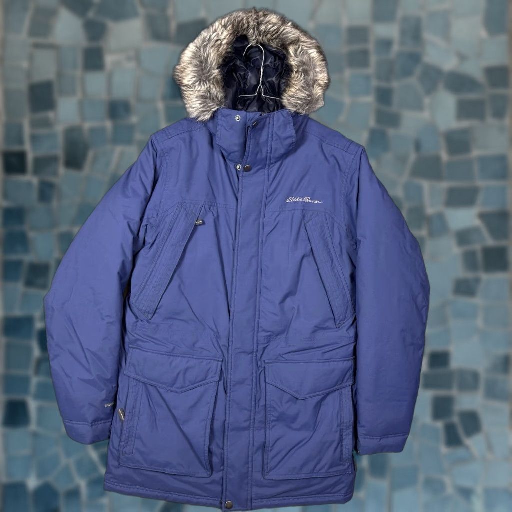 Eddie Bauer VINTAGE? No. Eddie Bauer WeatherEdge Parka Jacket Womens S Down Fur Hood Puffer Full Zip Size S / US 4 / IT 40 - 1 Thumbnail