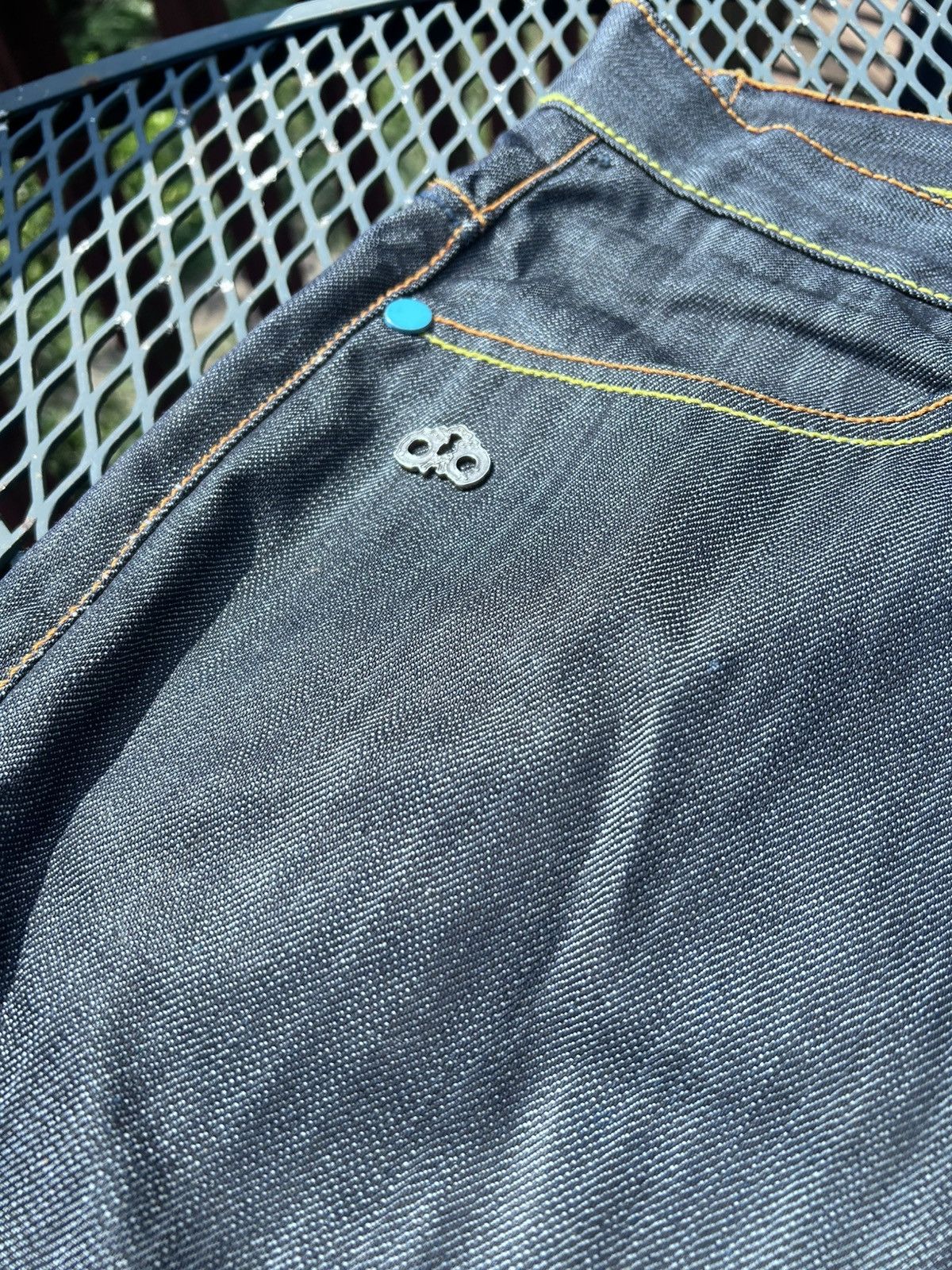 Other CRAZY EMBROIDERED RAW DENIM KONVICT JEANS Y2K STYLE BAGGY Size US 42 / EU 58 - 6 Thumbnail