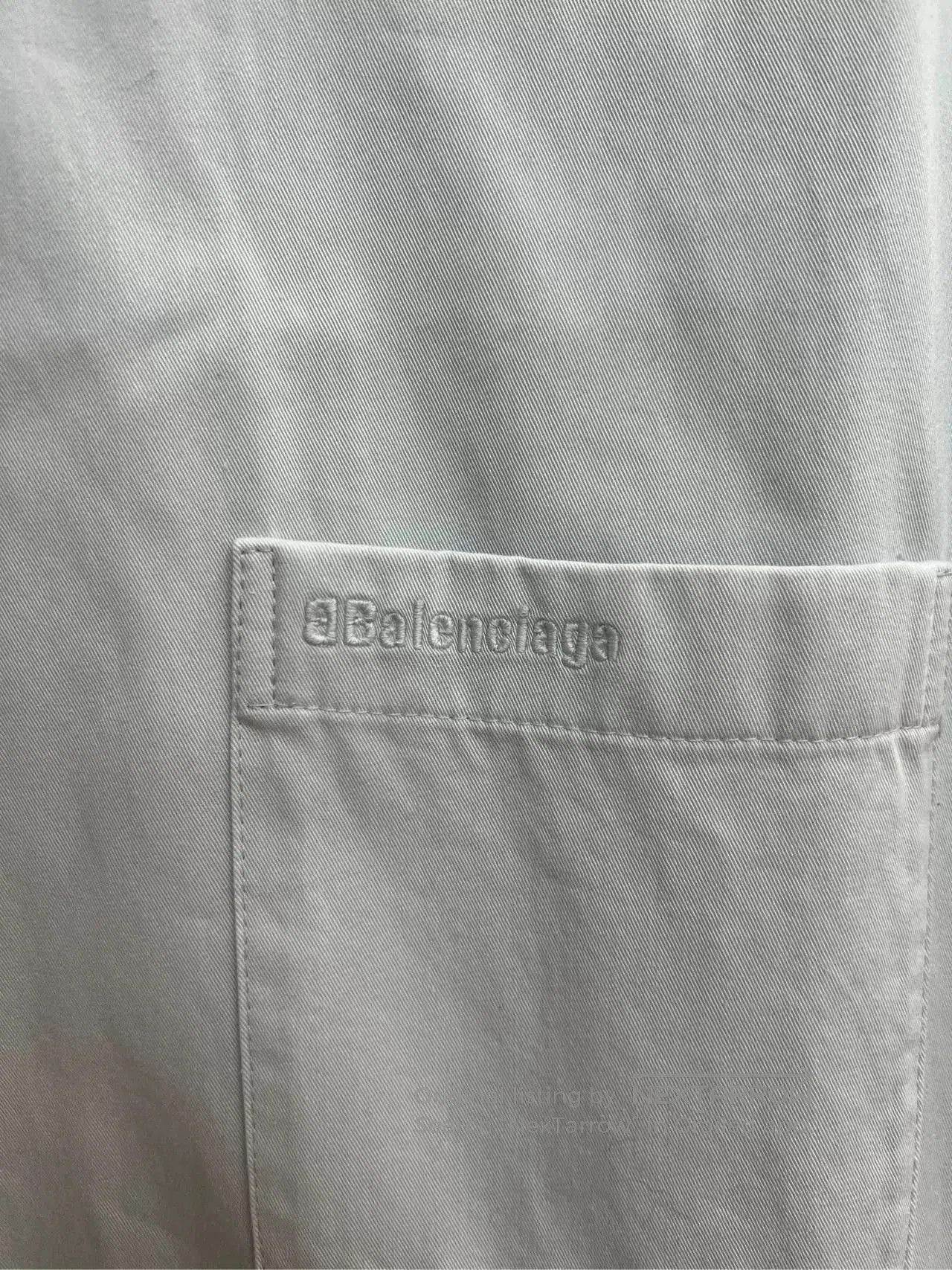 Balenciaga Balenciaga Denim Slogan Shirt. Size US S / EU 44-46 / 1 - 3 Thumbnail