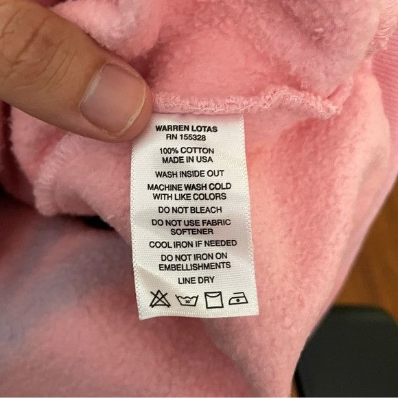 Designer × Warren Lotas NEW WARRN LOTAS LAS VEGAS IS A MIRAGE BLUE PINK HOODIE SZ S Size US S / EU 44-46 / 1 - 7 Thumbnail