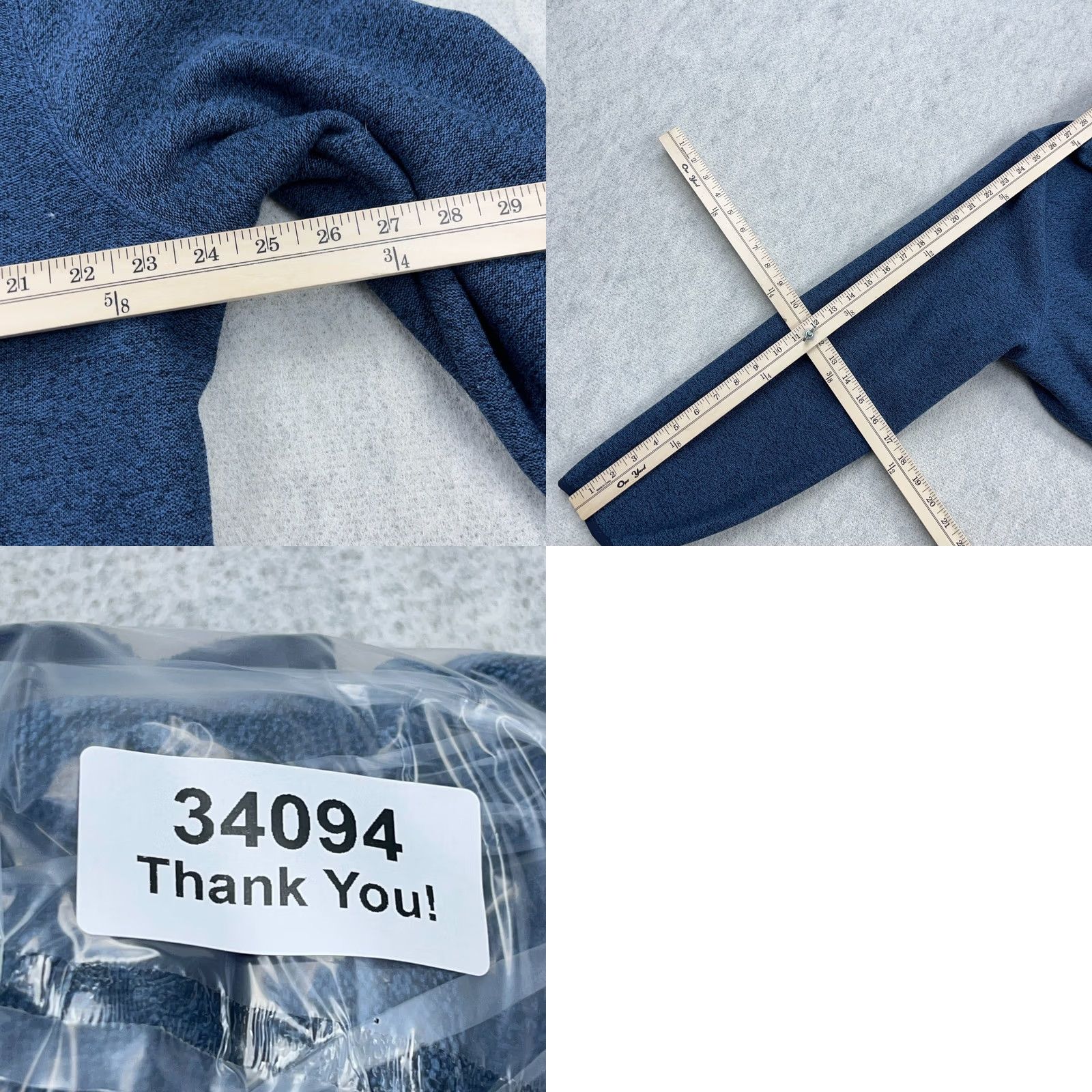 Eddie Bauer Eddie Bauer Sweater Men XL Heather Blue Pullover Fleece Pockets 1/4 Zip Zipper Mock Neck Size US XL / EU 56 / 4 - 8 Thumbnail