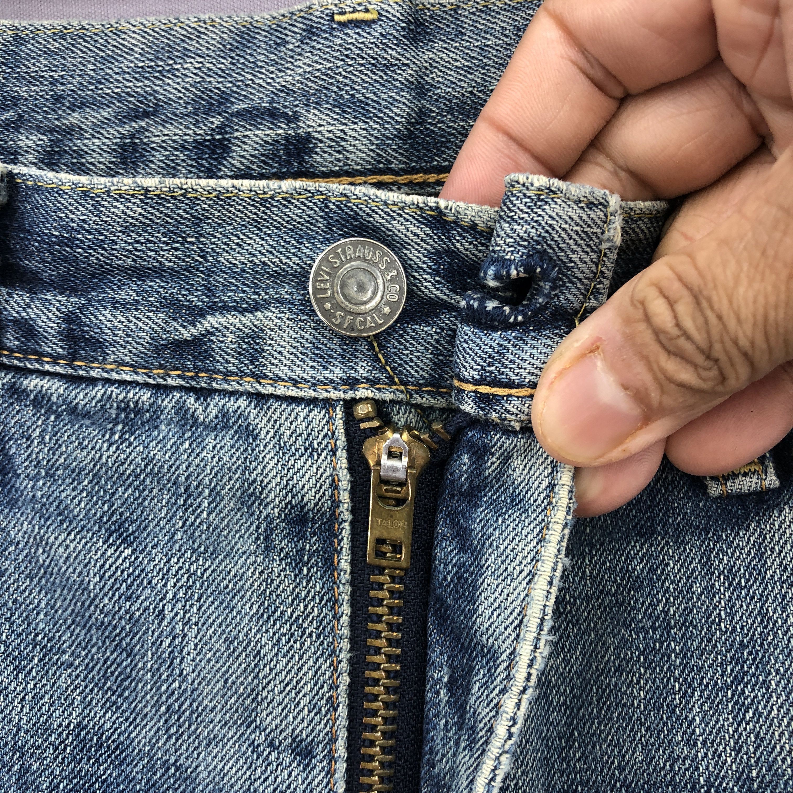 Levi's Vintage Levis Selvedge Jeans Levi's Redline Mud Wash Denim Size US 32 / EU 48 - 6 Thumbnail
